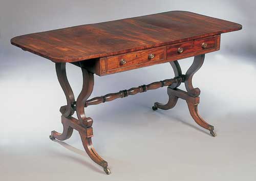 A Regency mahogany sofa table