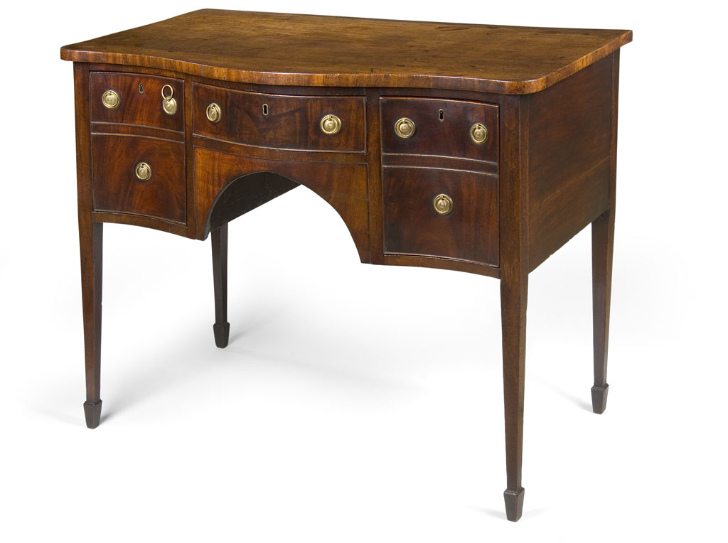 A George III mahogany sideboard, late 18th century