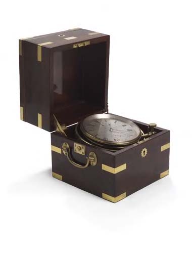 D. McGregor, Greenock A Victorian mahogany and brass bound two-day chronometer,