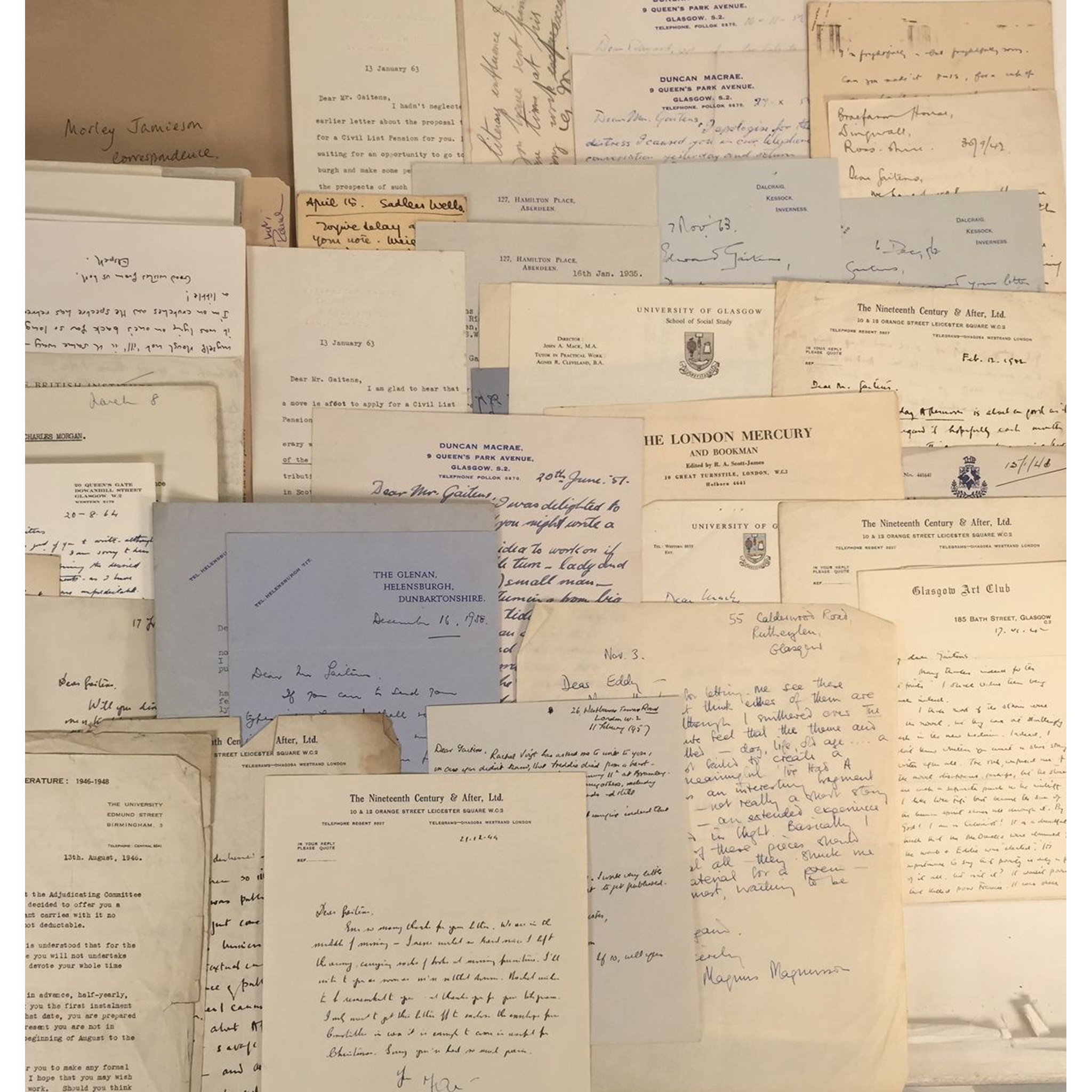 Gaitens, Edward (1897-1966), short story writer & novelist