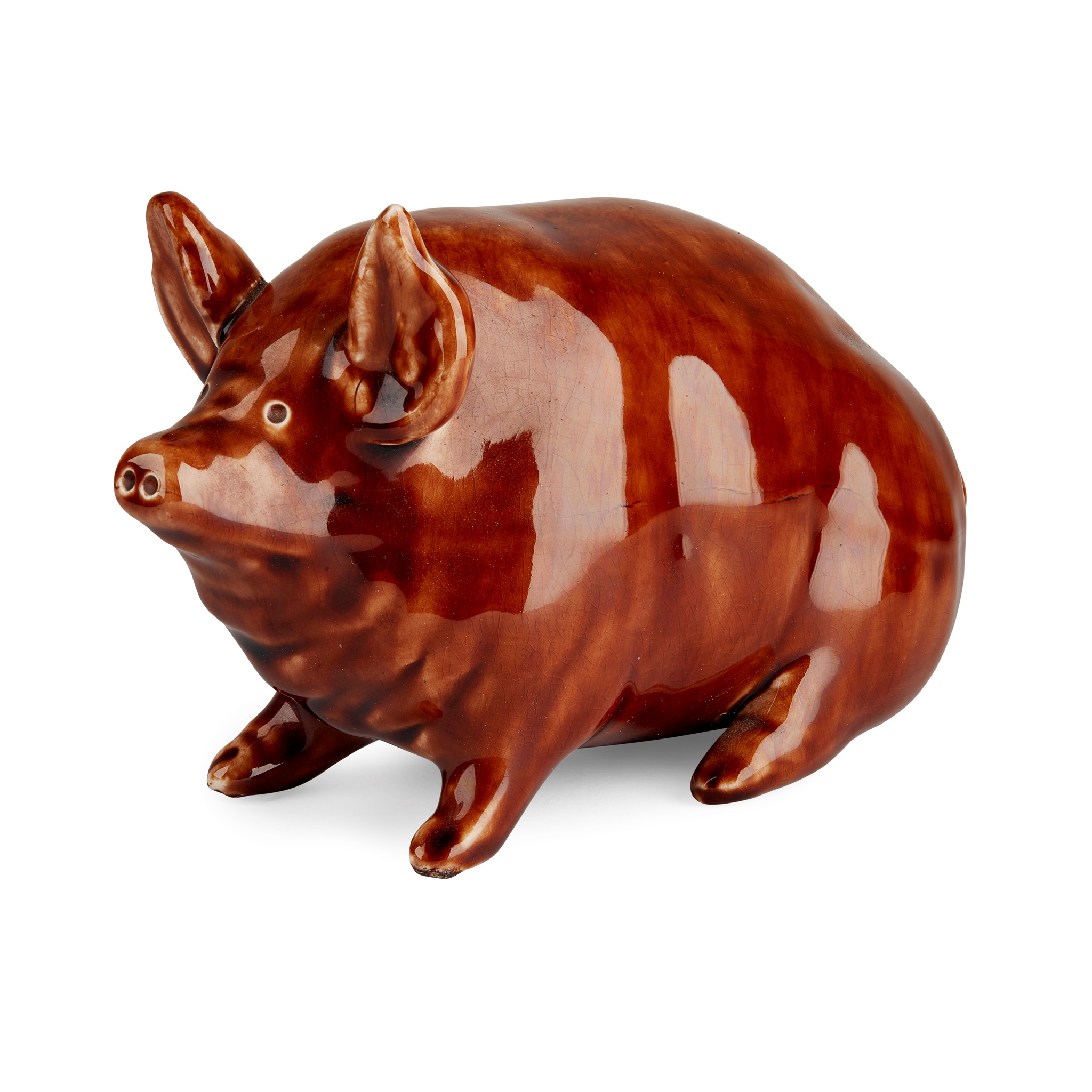 A SMALL WEMYSS WARE PIG