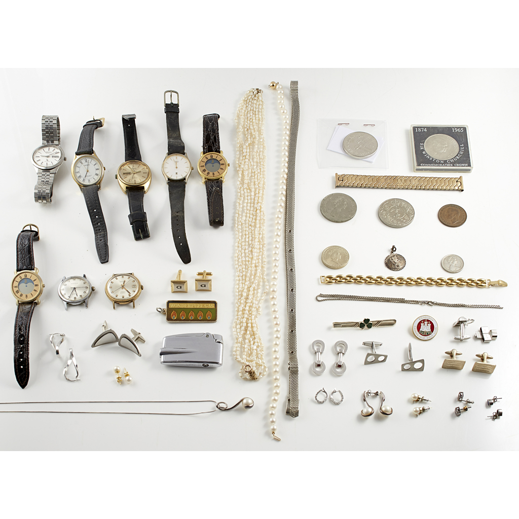 A collection of gem set and costume jewellery