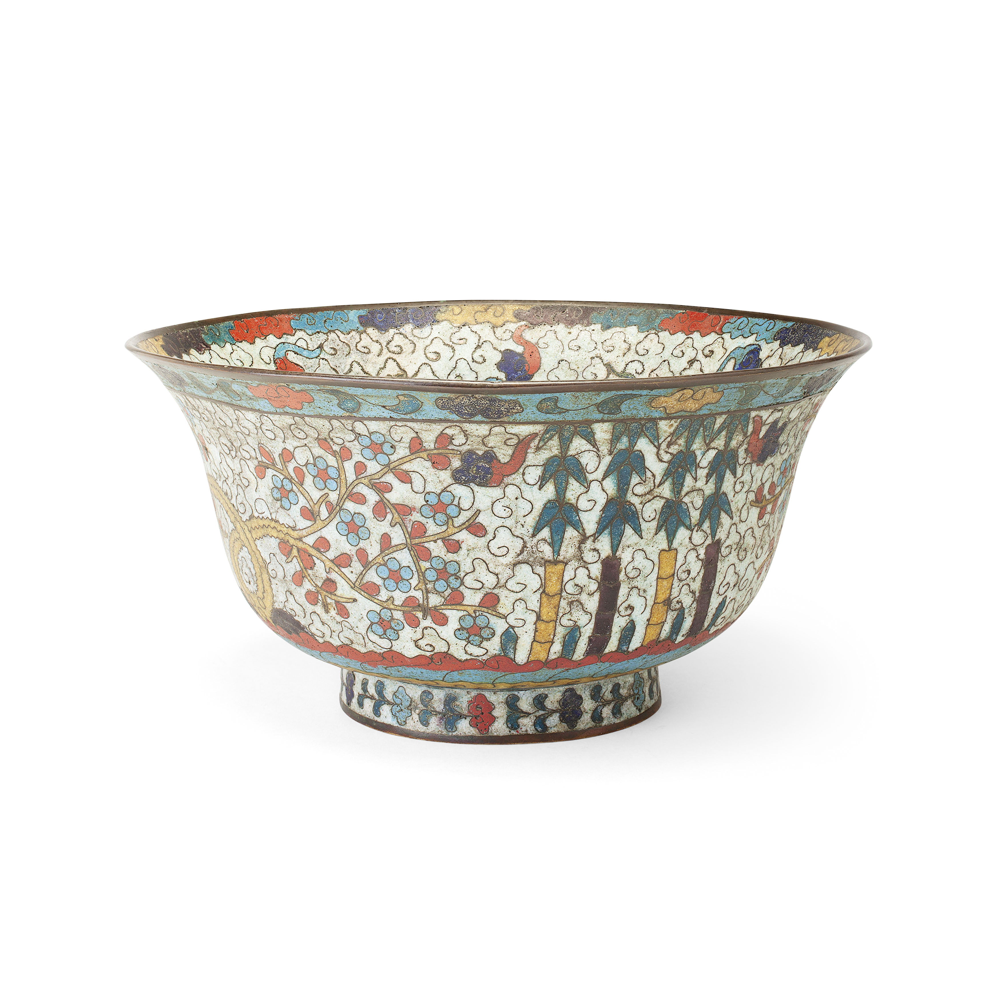 CHINESE CLOISONNE BOWL