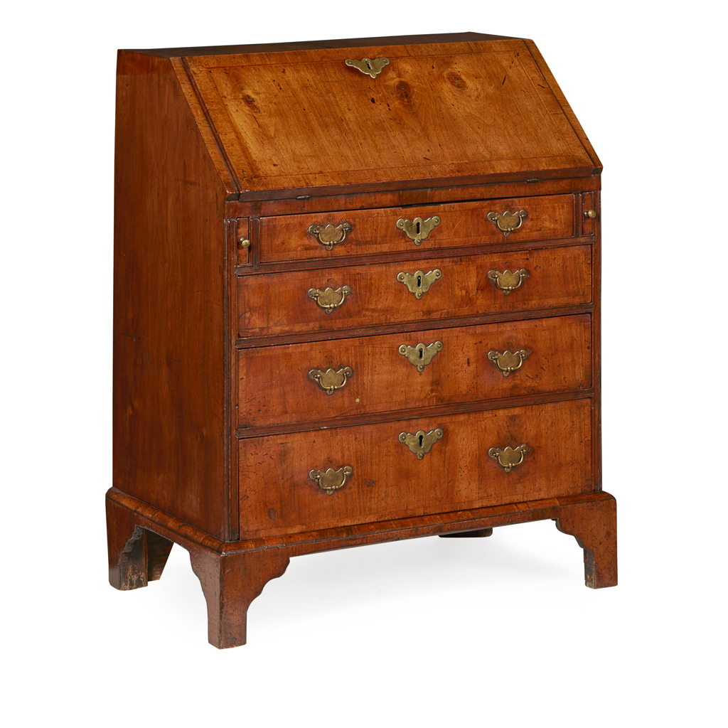 GEORGE II SMALL WALNUT BUREAU