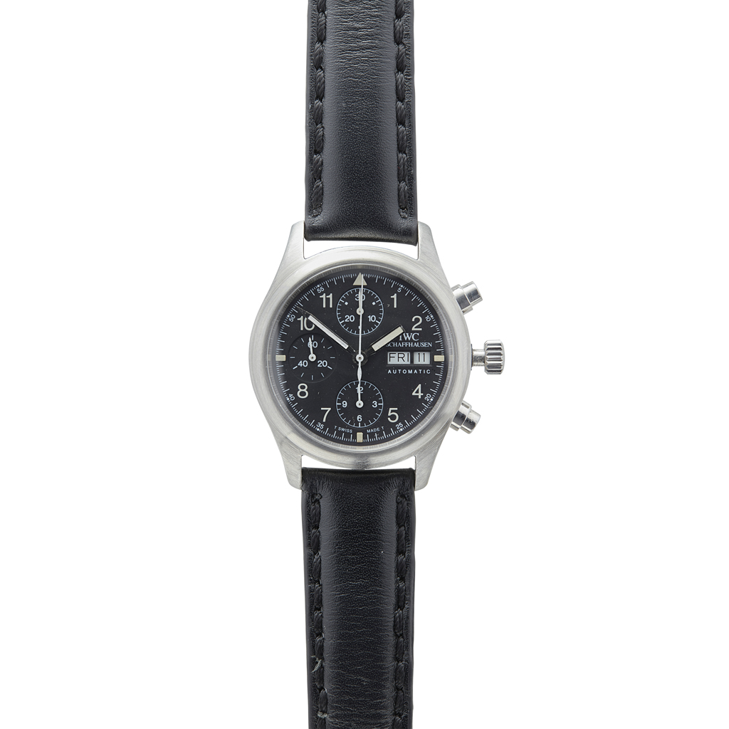 IWC - A gentleman's stainless steel chronograph