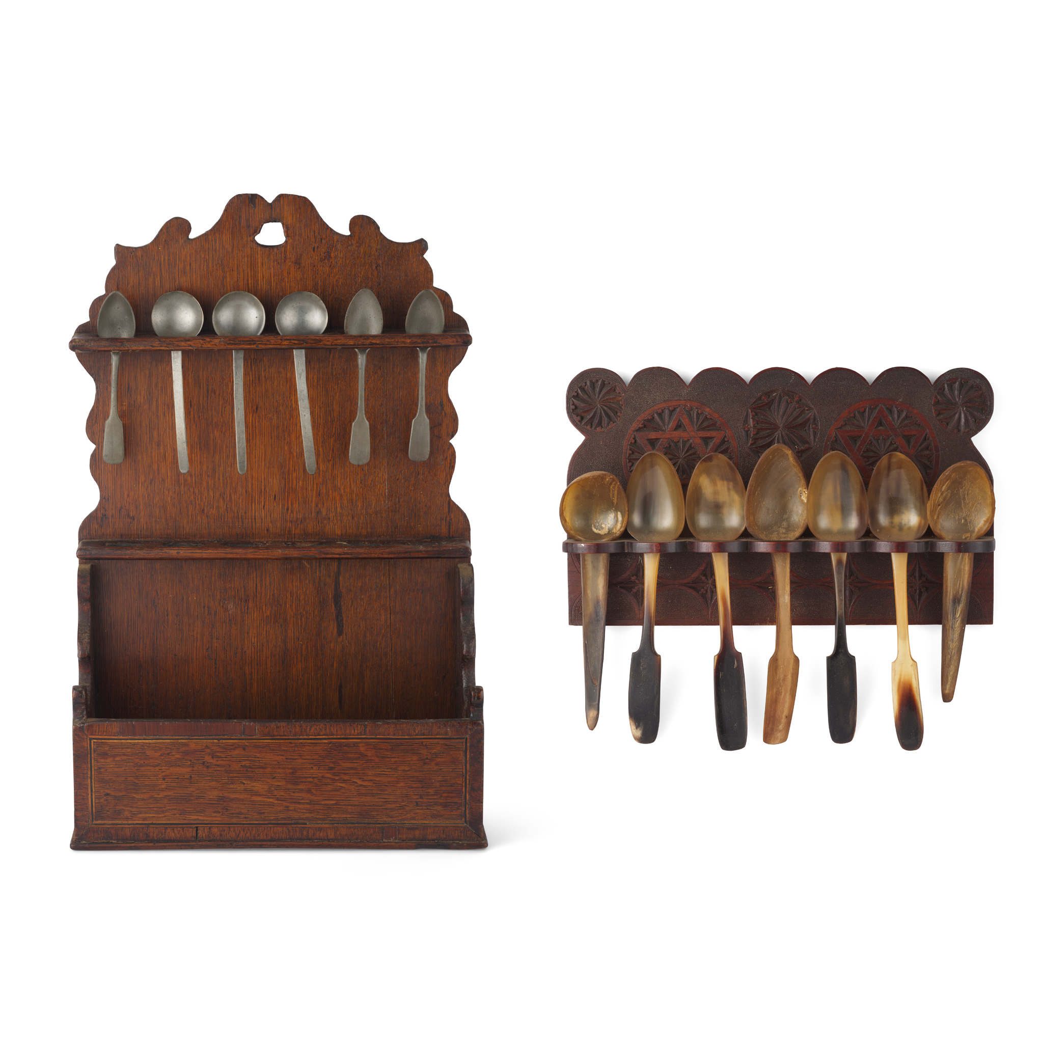TWO HANGING SPOON RACKS