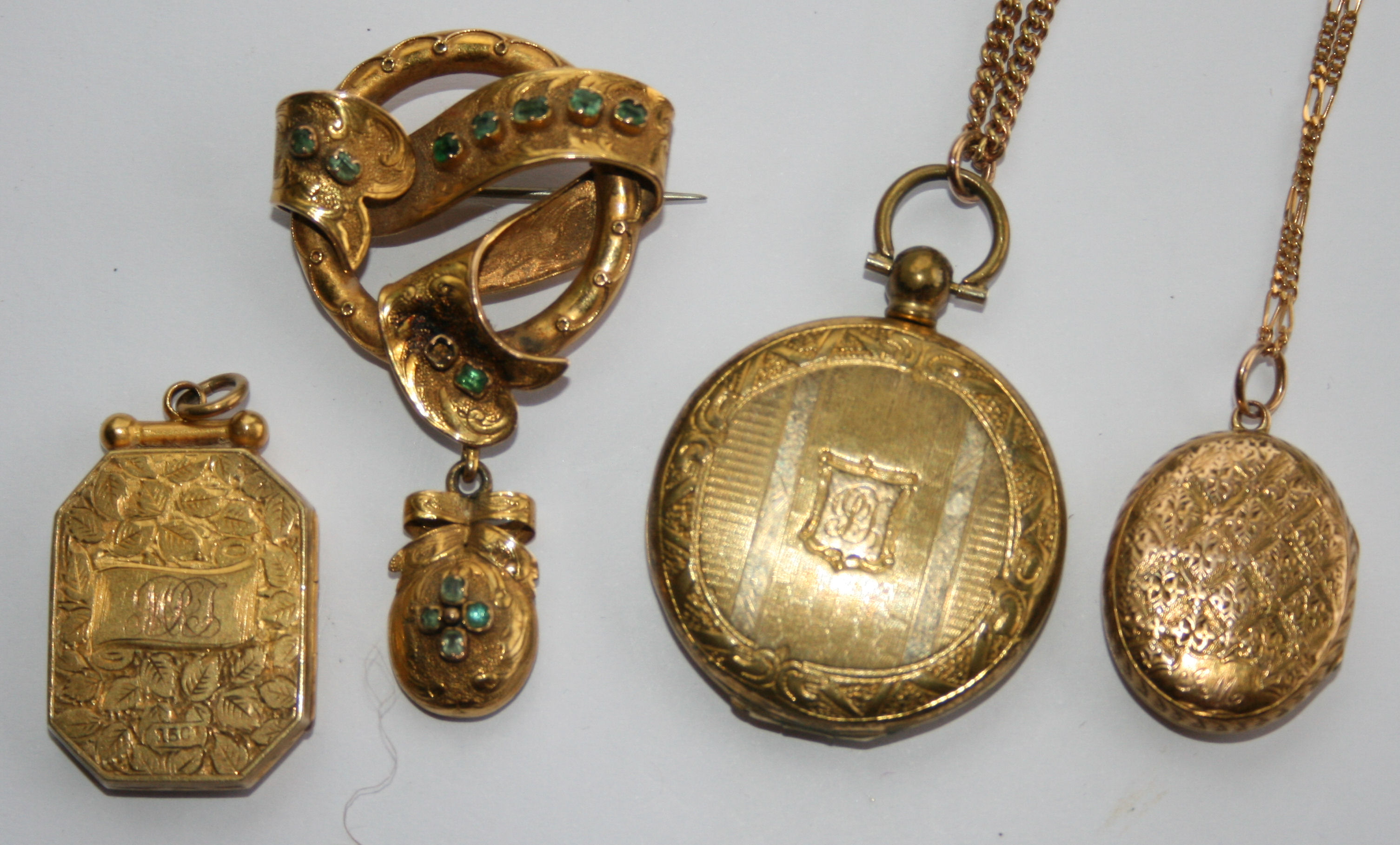 A group of three lockets