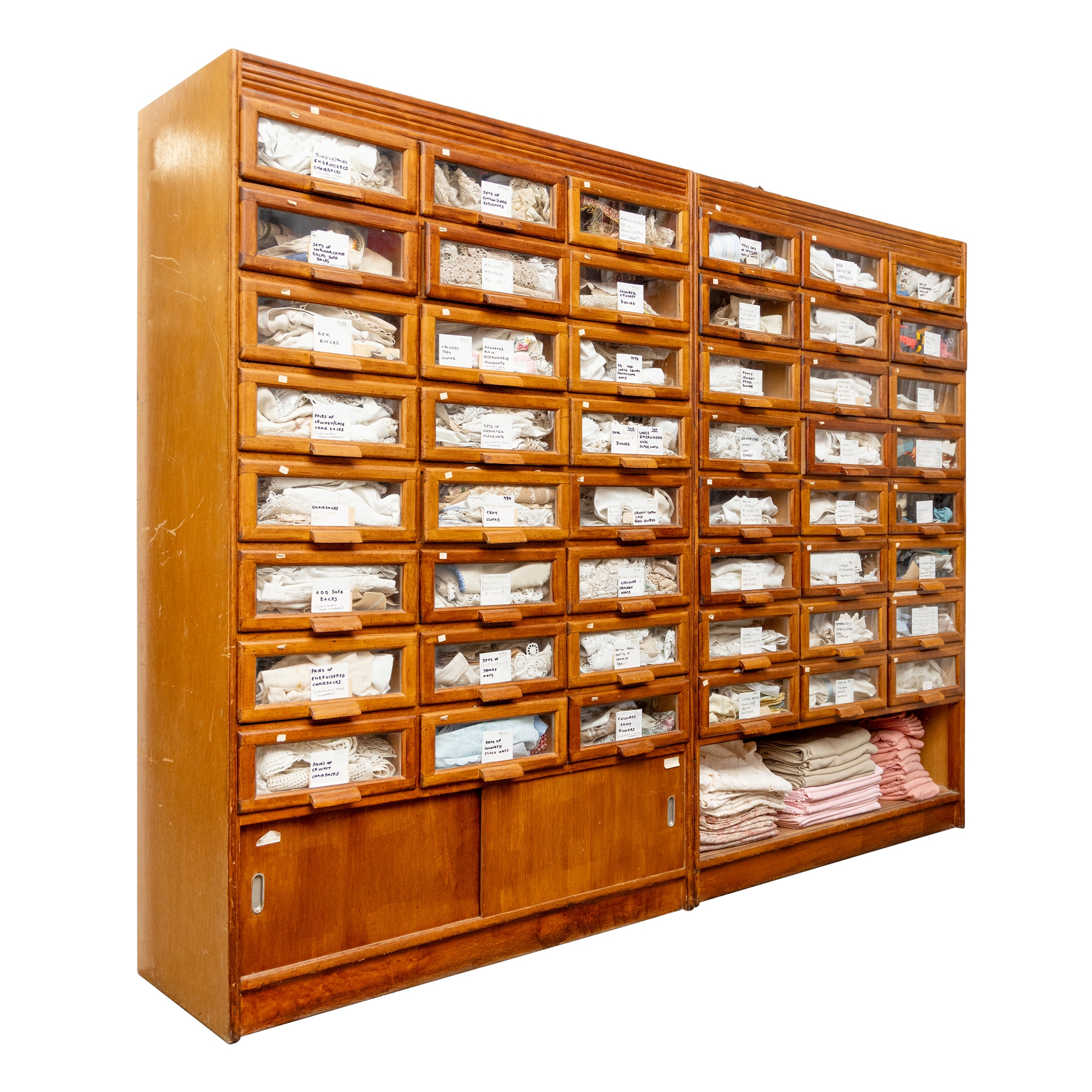 TWO HABERDASHERY CABINETS