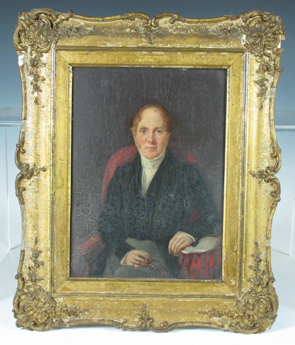 A group of five 19th century portraits