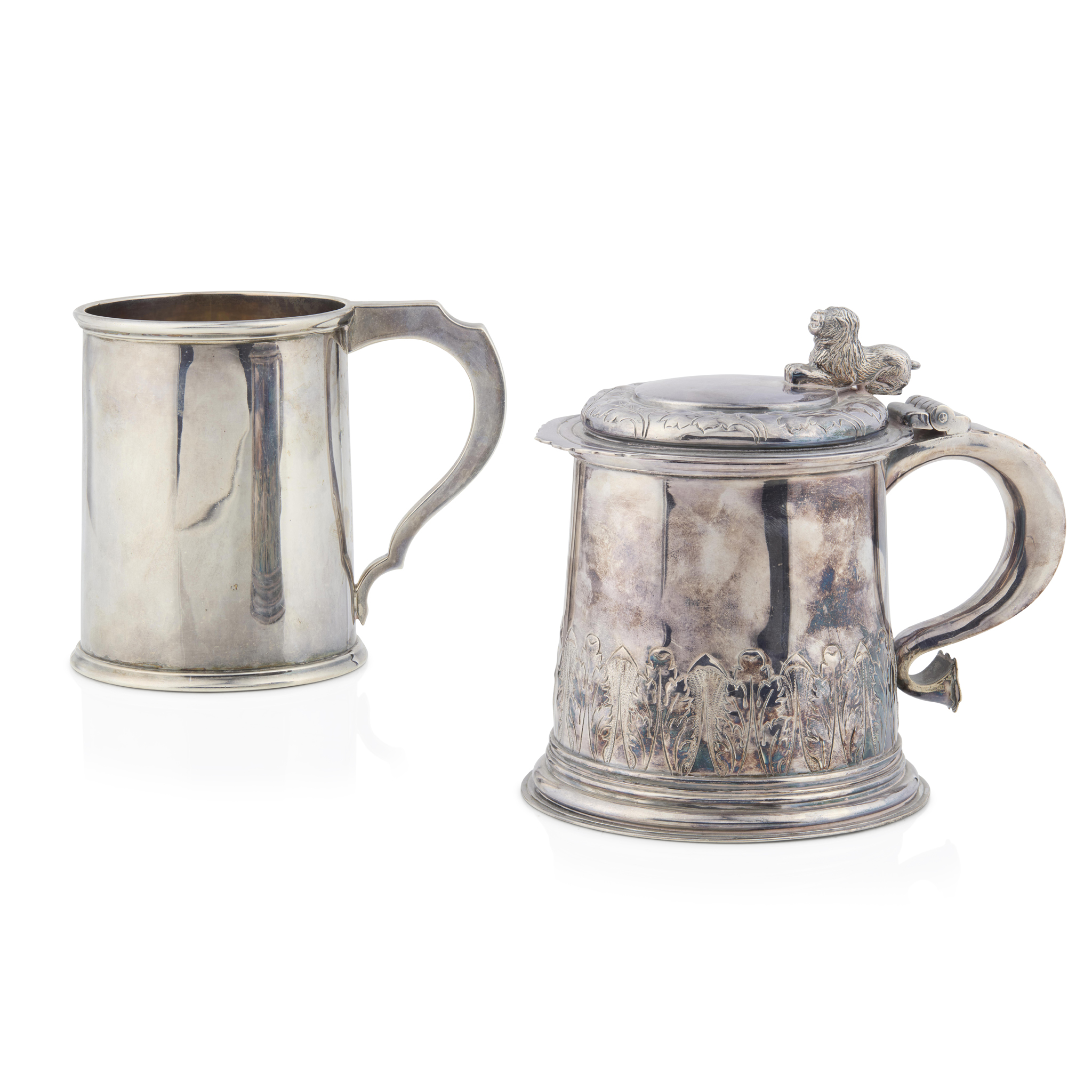 AN EDWARDIAN TANKARD