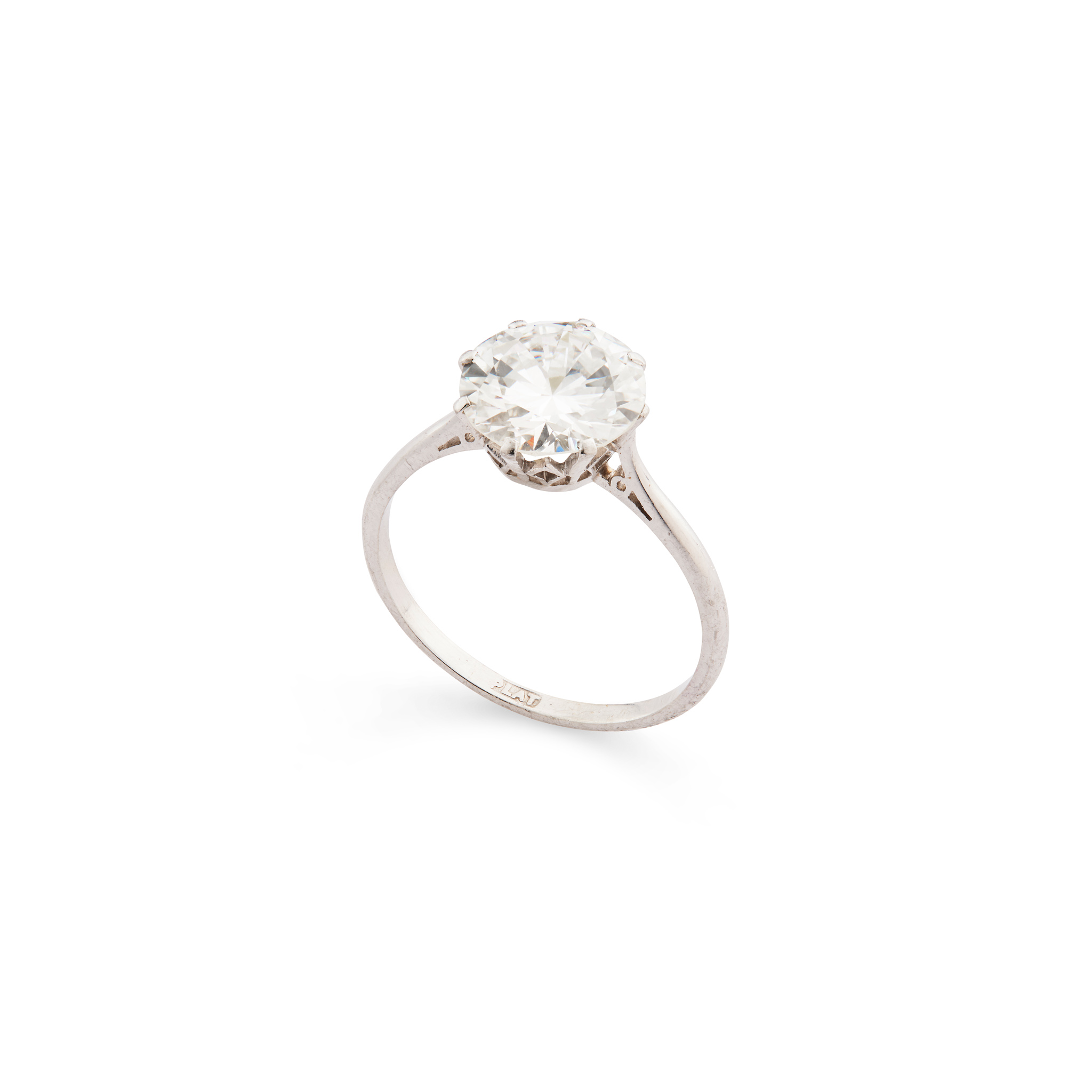 A diamond single-stone ring