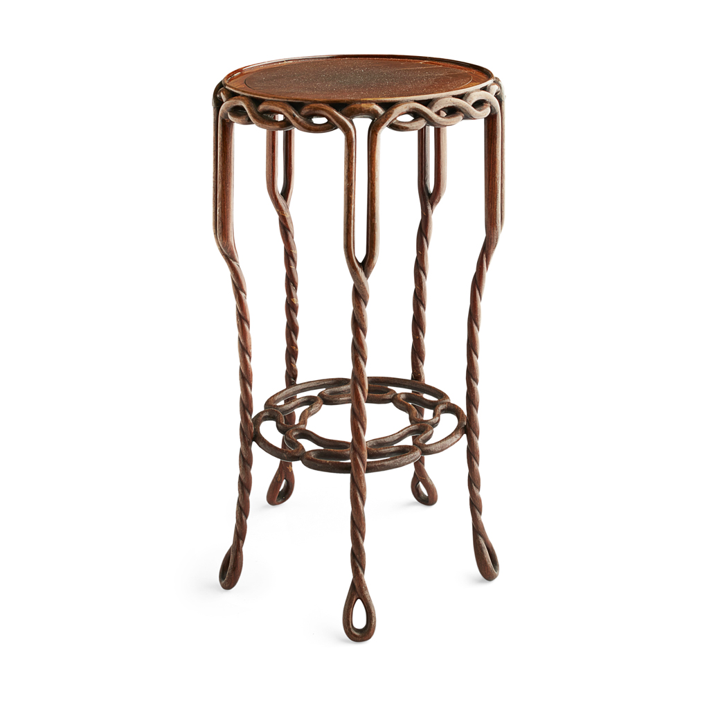 CHINESE HARDWOOD 'TWISTED VINE' STAND