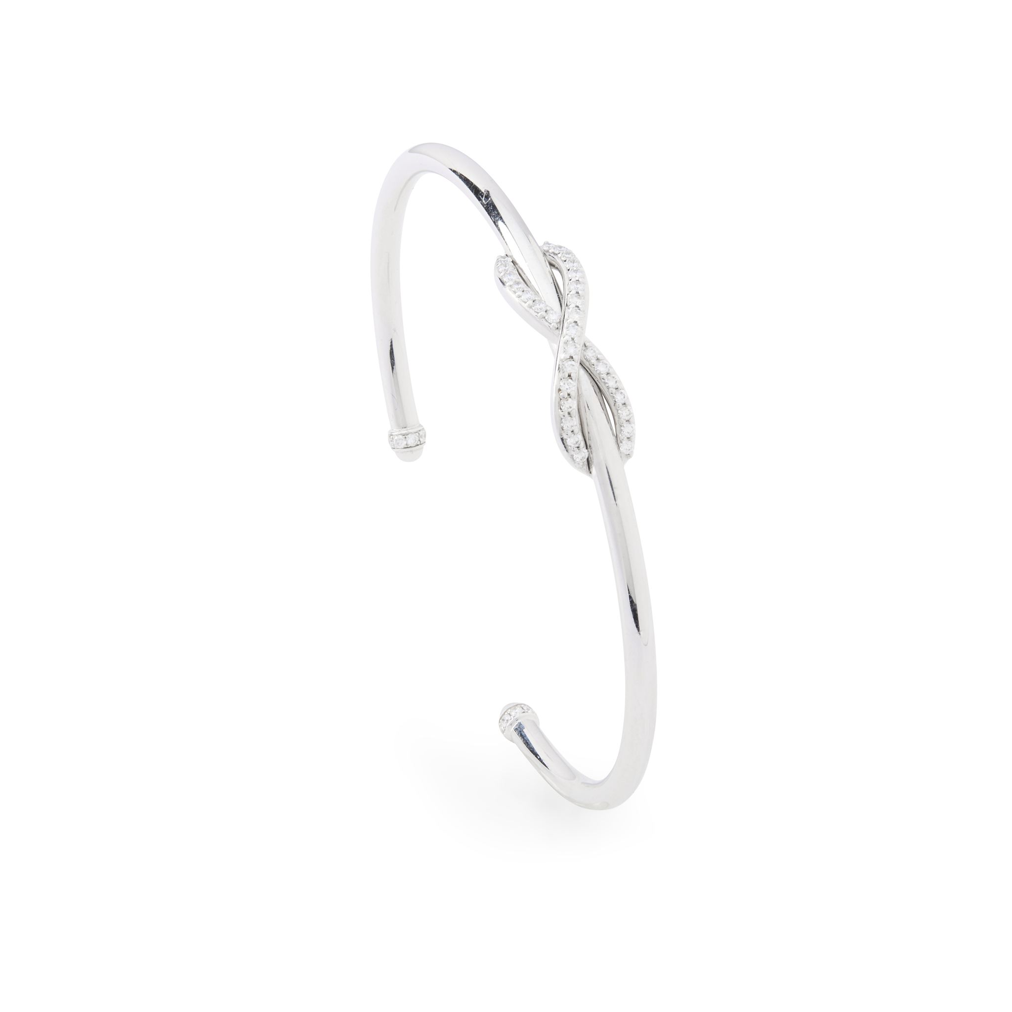Tiffany & Co: A diamond 'Infinity' bangle