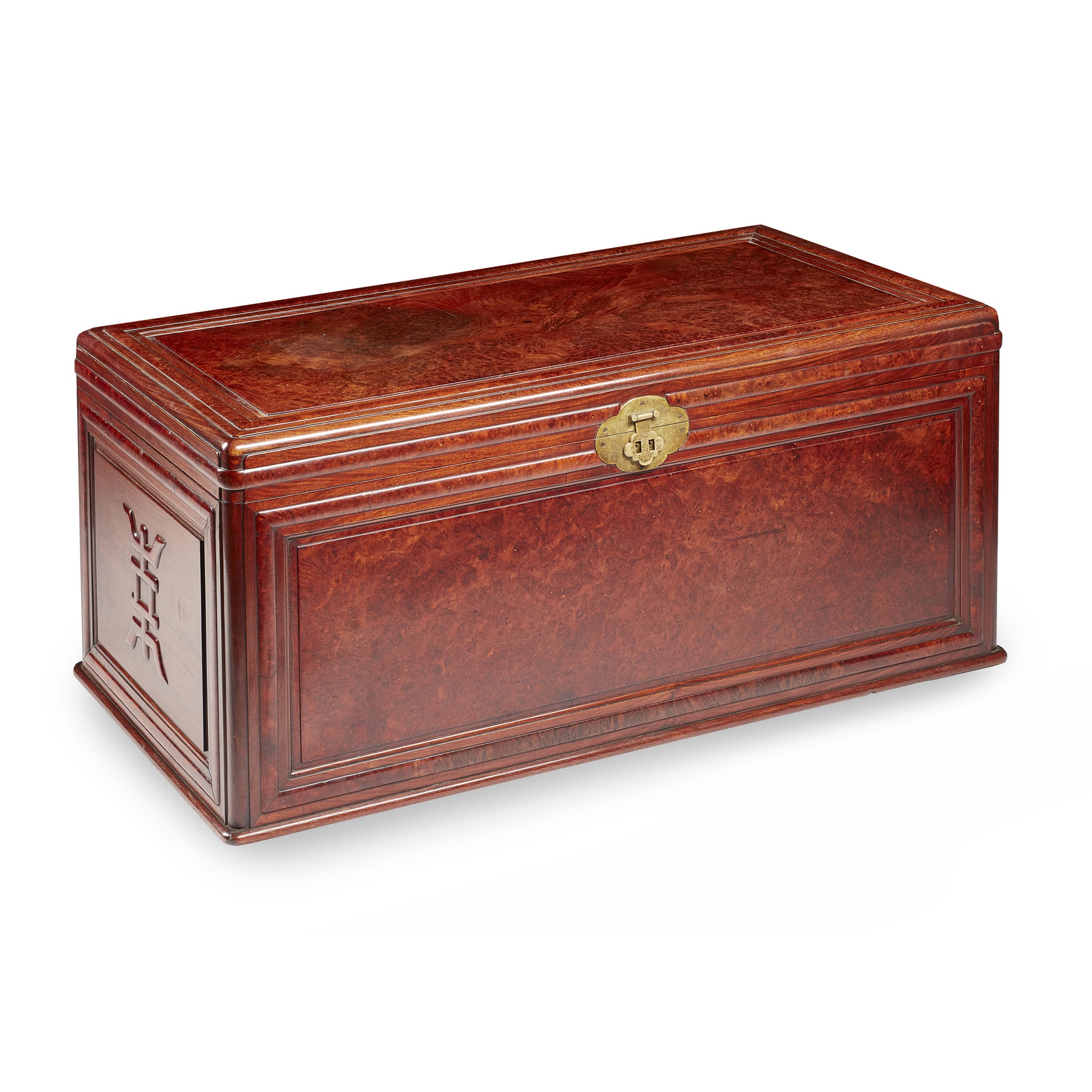 CHINESE BURRWOOD CHEST