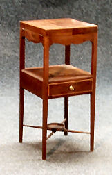 A George IV mahogany and boxwood strung washstand