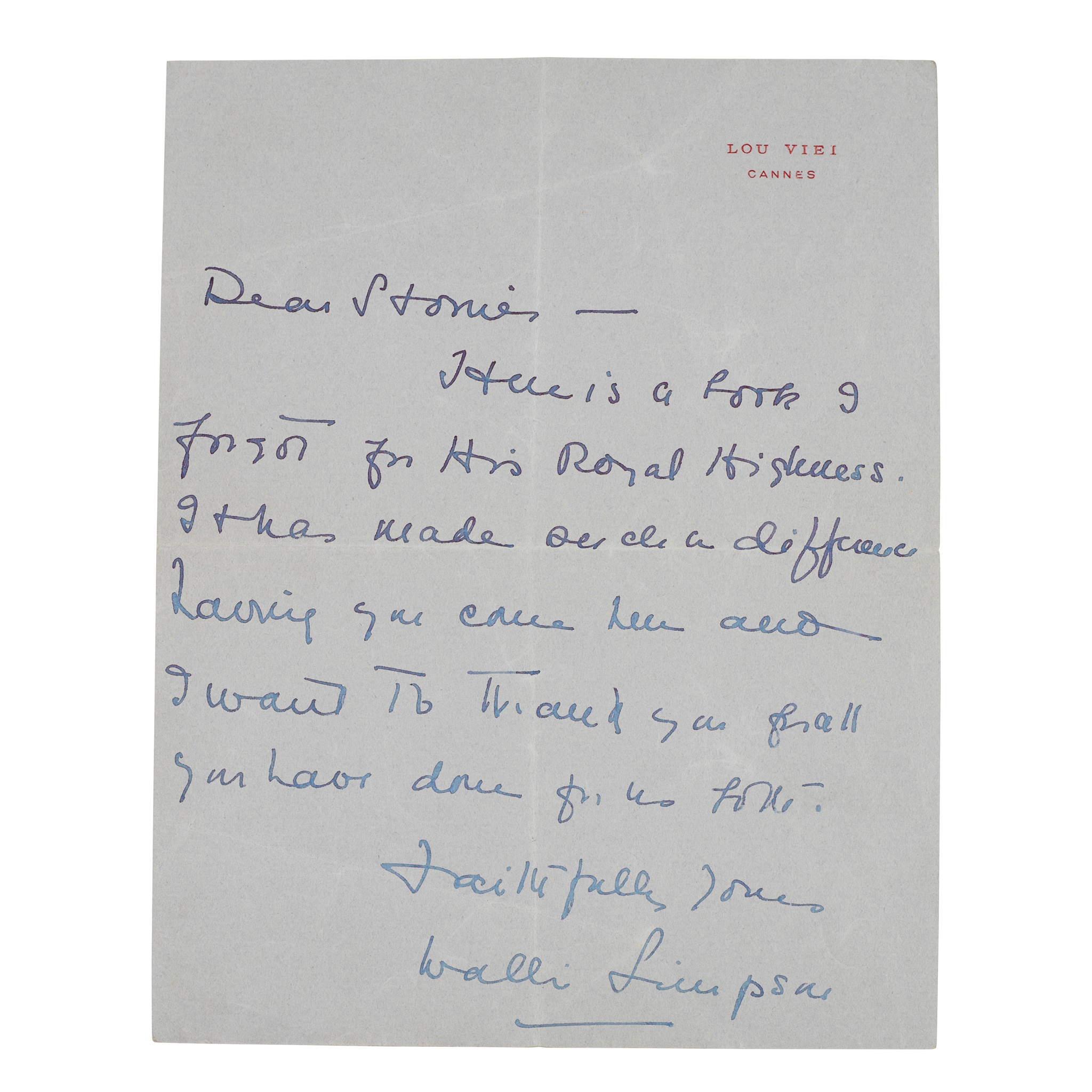 Simpson, Wallis, Duchess of Windsor (1896-1986) & Edward, Duke of Windsor (1894-1972)