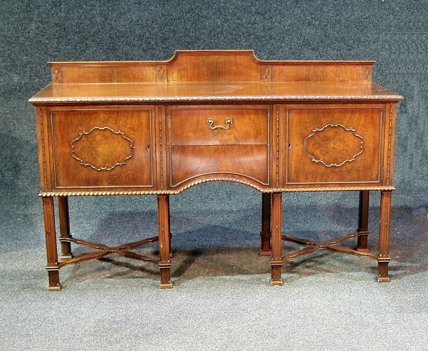 A Victorian mahogany sideboard,