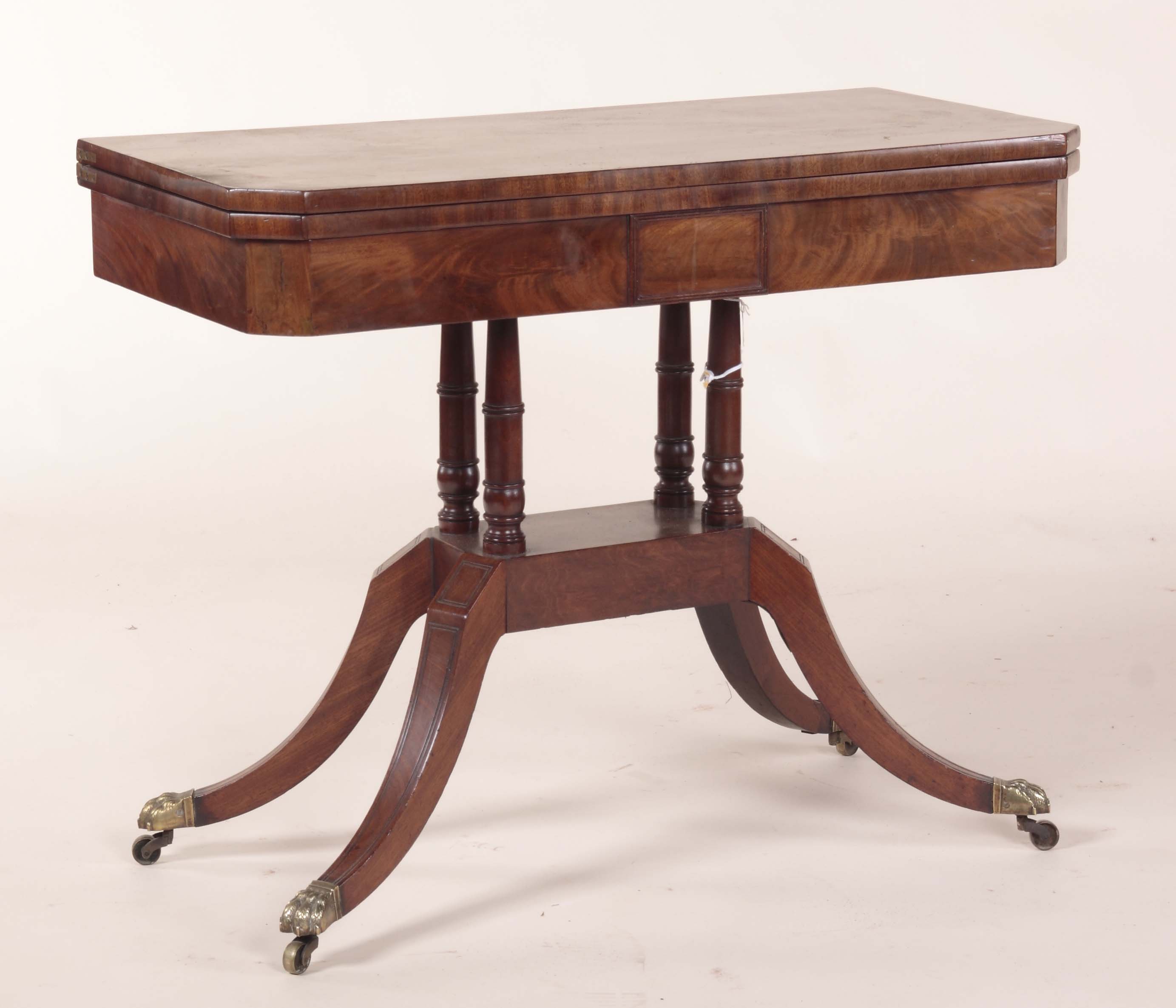 A Regency mahogany card table