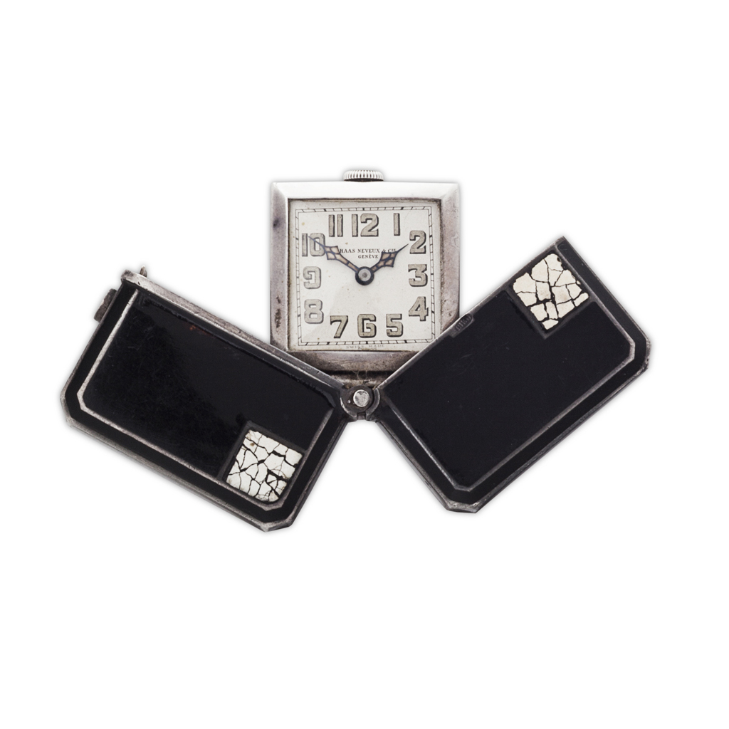 An Art Deco French travel pocket watch