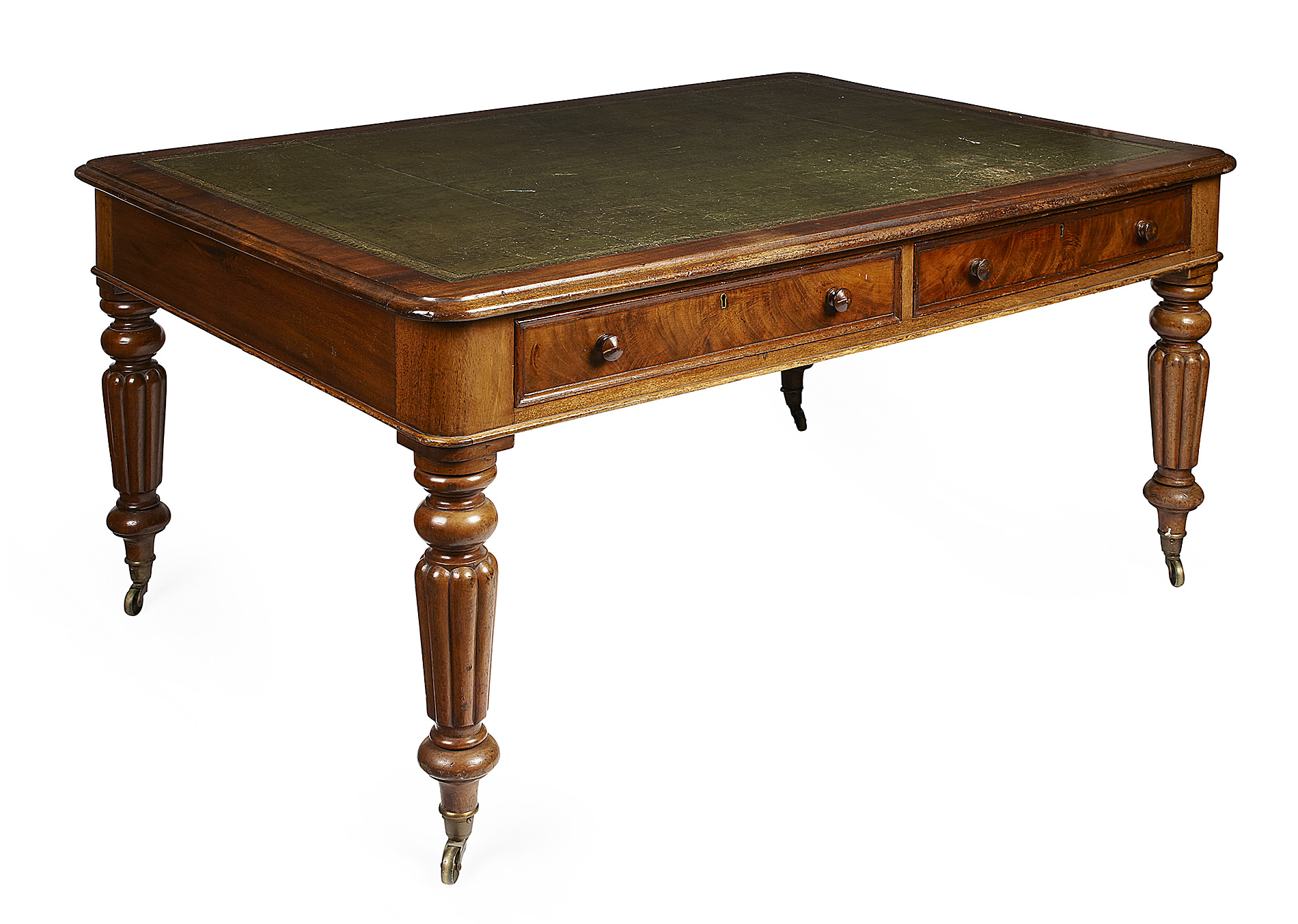 GEORGE IV MAHOGANY LIBRARY TABLE
