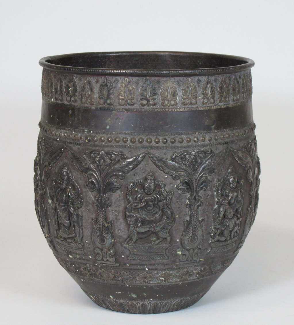 A group of 19th century Asian metalworks