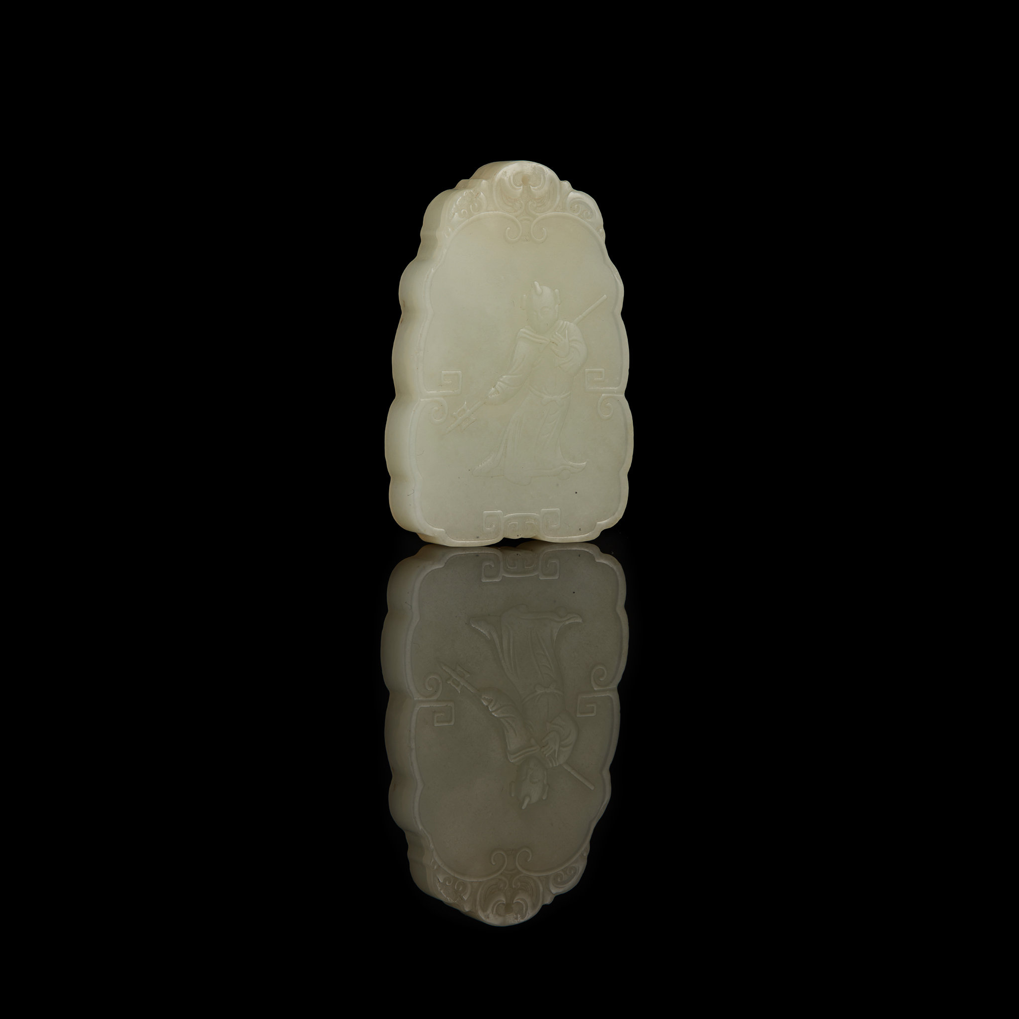 WHITE JADE PLAQUE