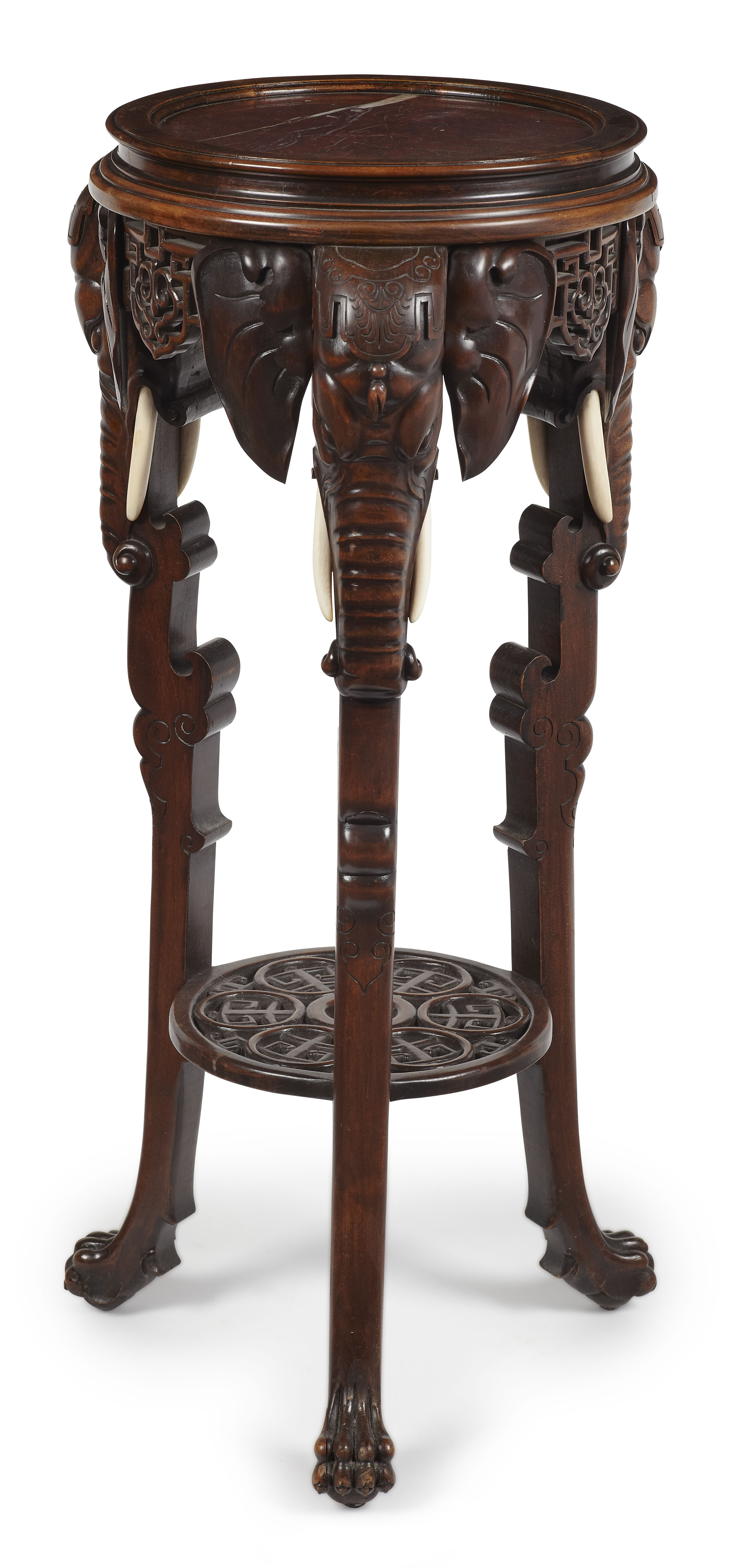 FRENCH JAPONISME CARVED WALNUT JARDINEIRE STAND, ATTRIBUTED TO GABRIEL VIARDOT