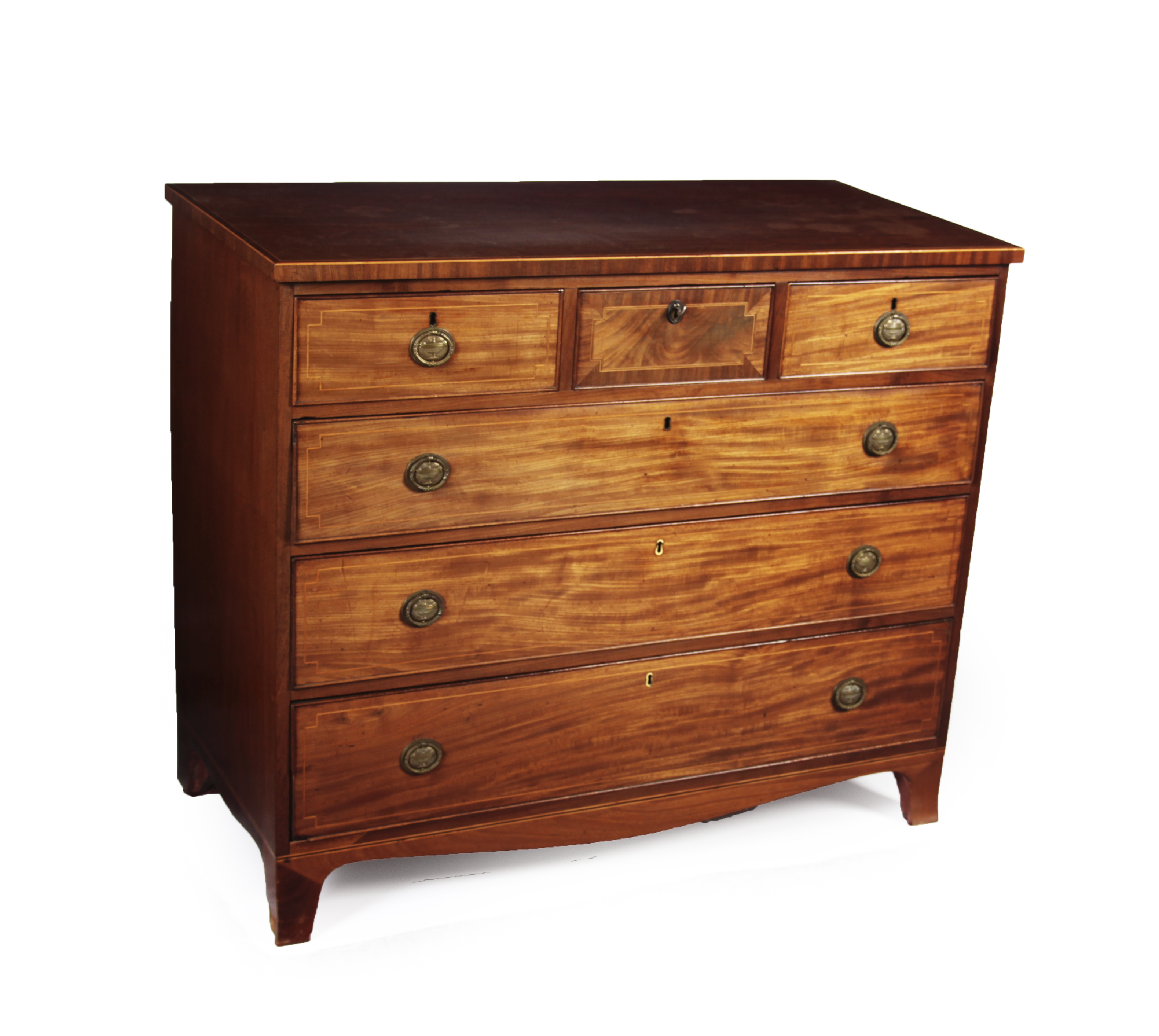 MAHOGANY CHEST OF DRAWERS