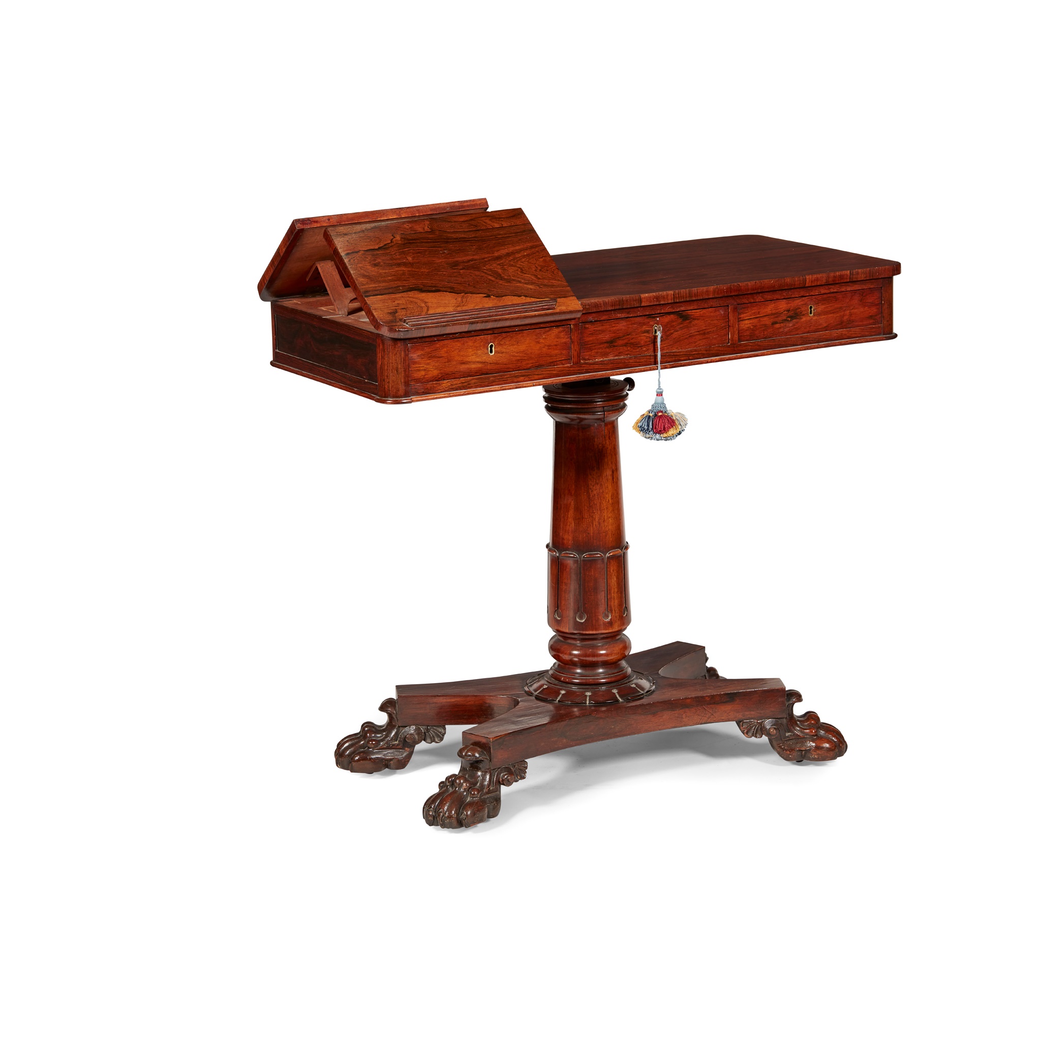 GEORGE IV ROSEWOOD READING TABLE