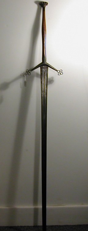 A large double handed Highland bearing sword
