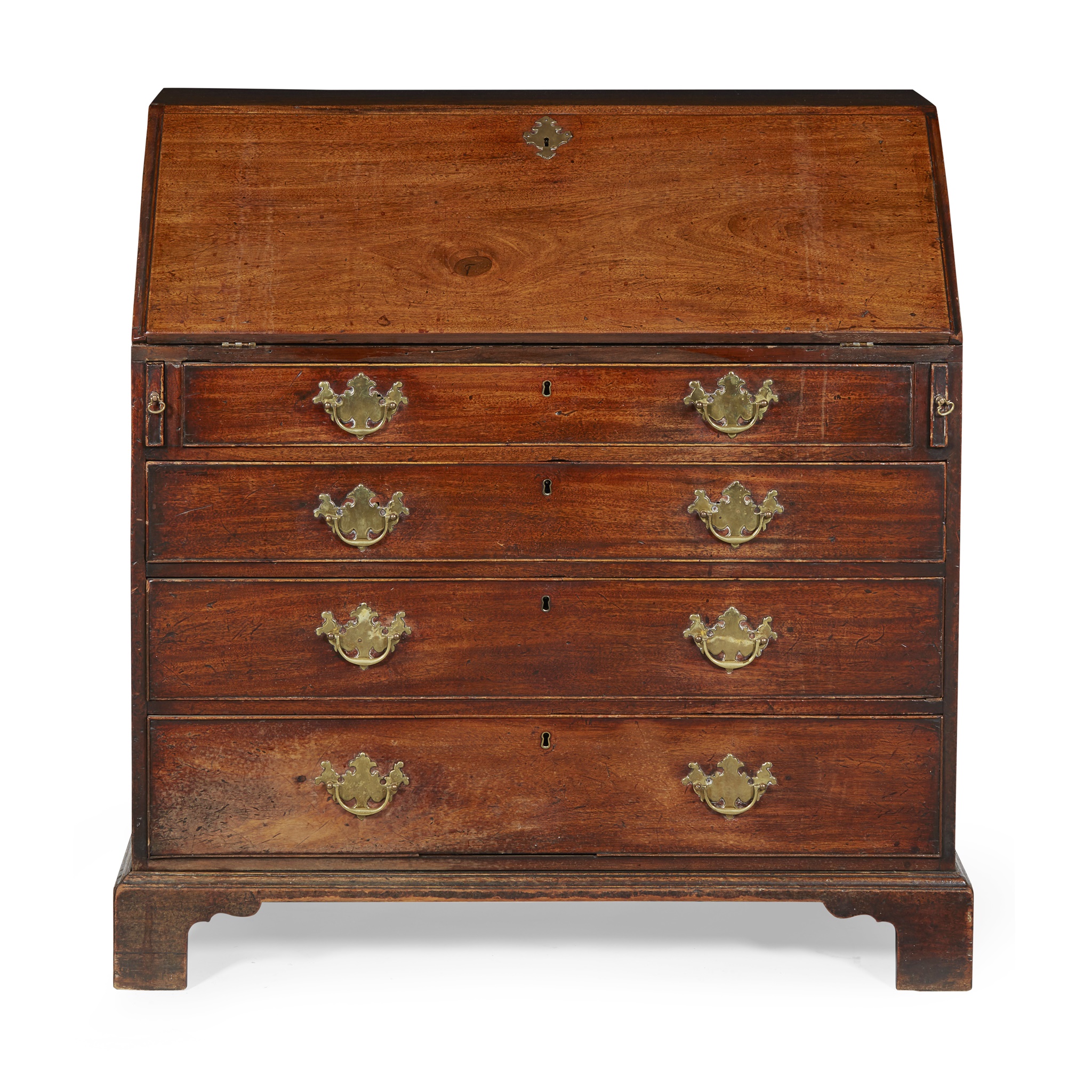 GEORGE III MAHOGANY BUREAU
