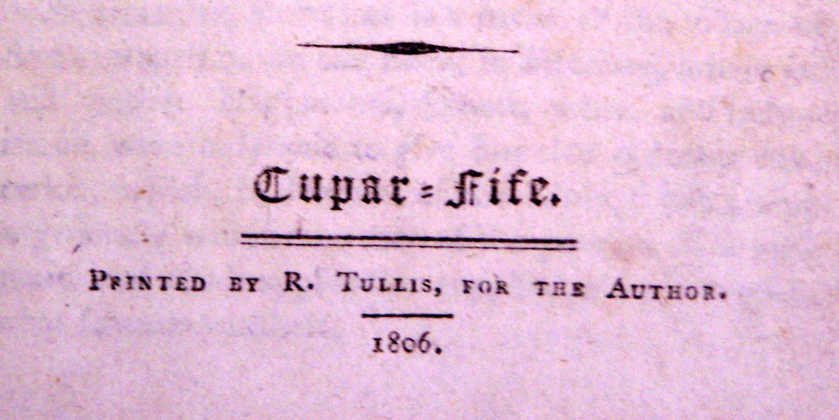 Scottish Printing and Publishing--Tullis Press, Cupar