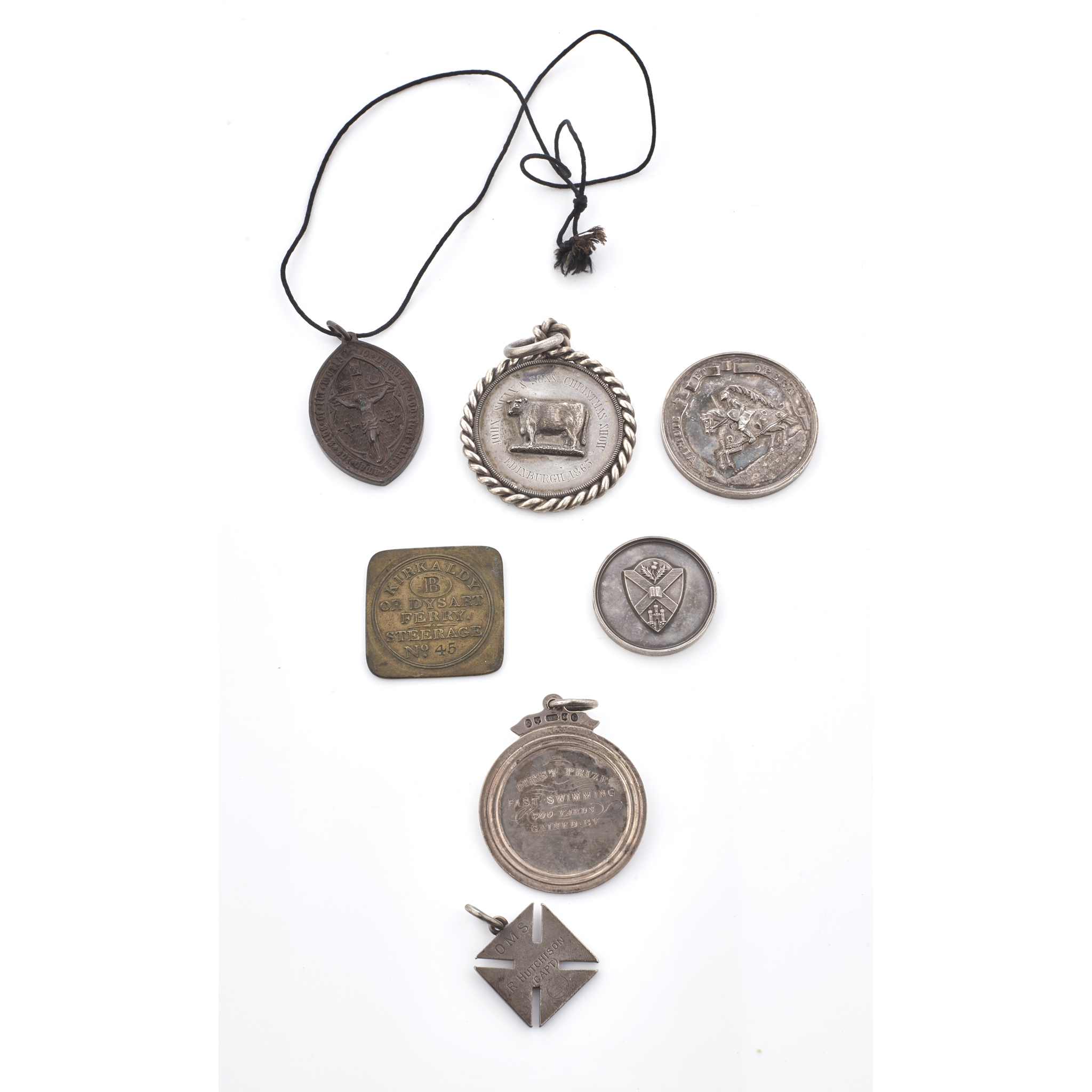 A collection of Scottish medallions