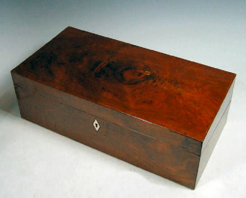 A group of mahogany writing slopes