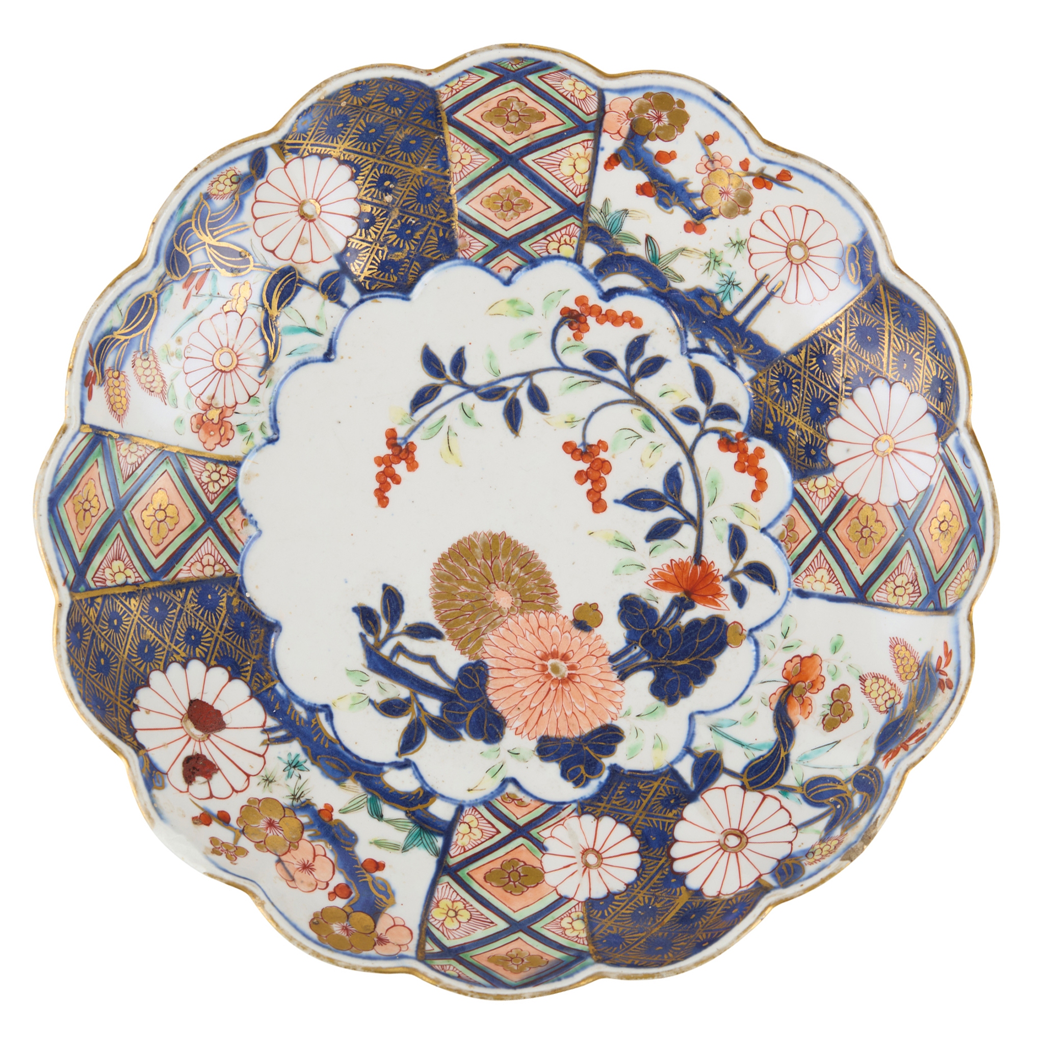 CHELSEA IMARI DISH IN THE 'BROCADE' PATTERN
