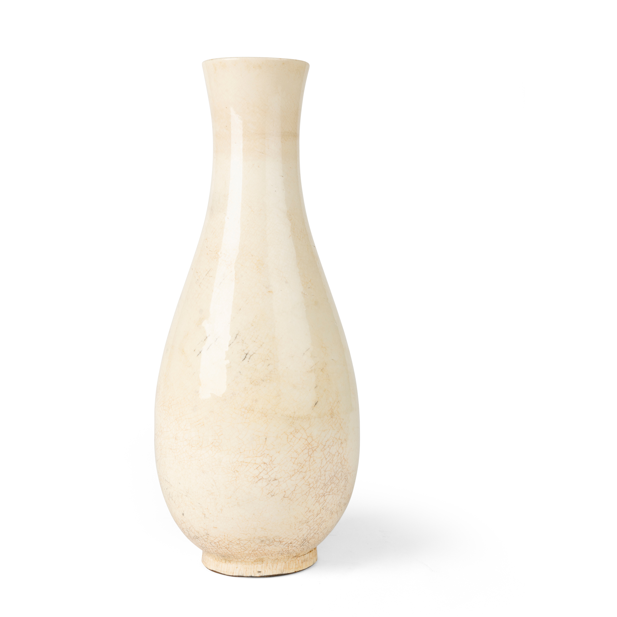 WHITE-GLAZED 'ZHANGZHOU WARE' MALLET-SHAPED VASE