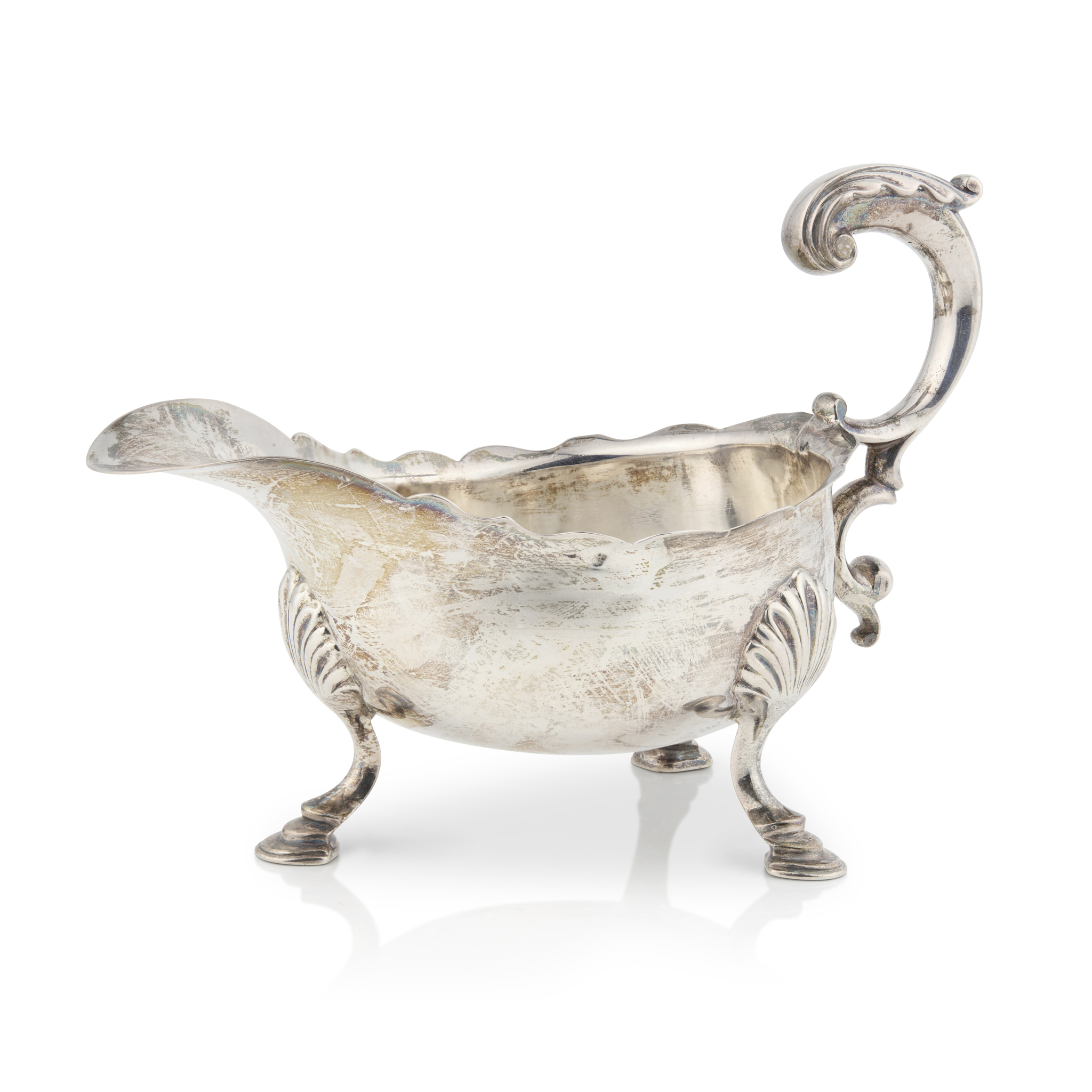 A GEORGE III SAUCE BOAT