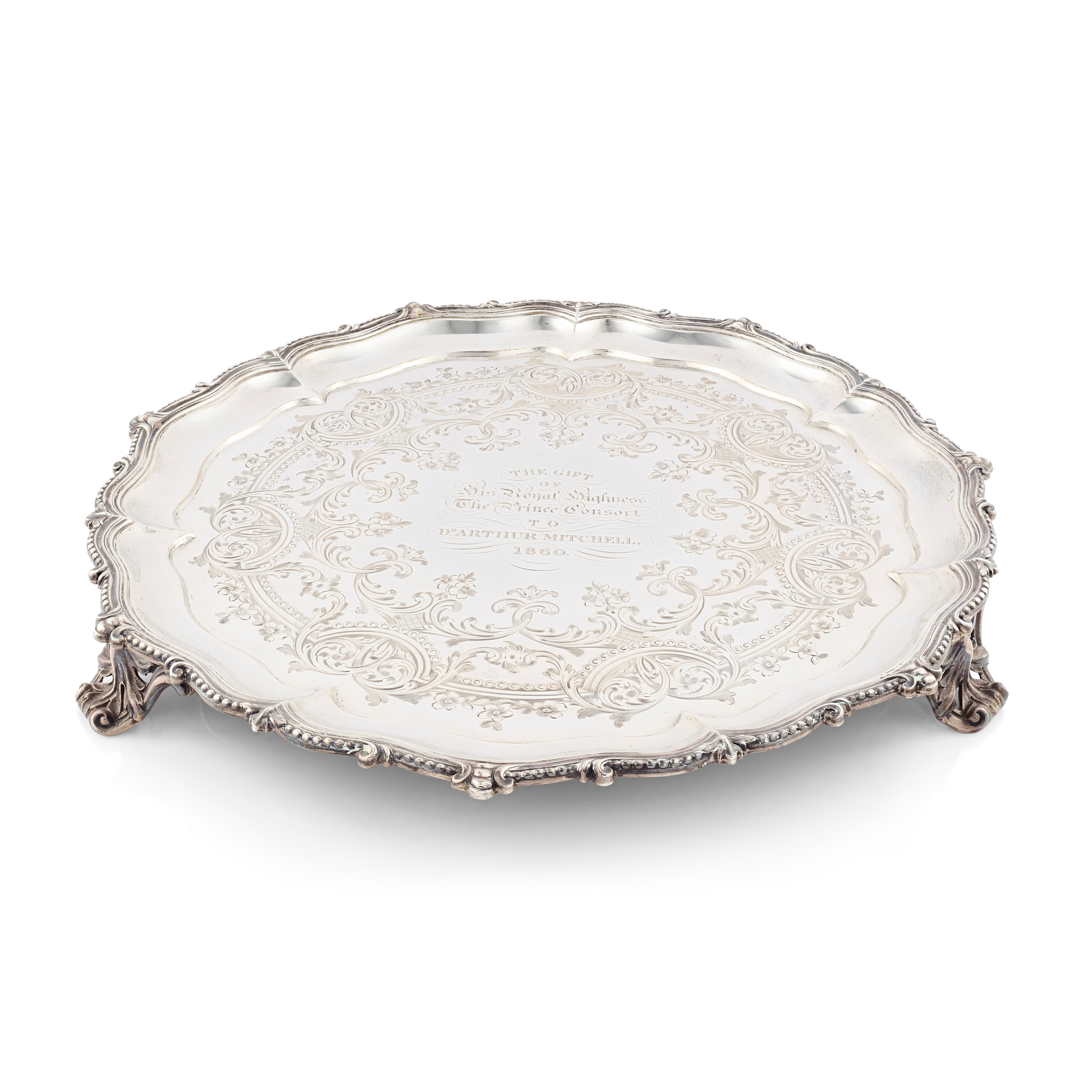 A VICTORIAN ROYAL PRESENTATION SALVER