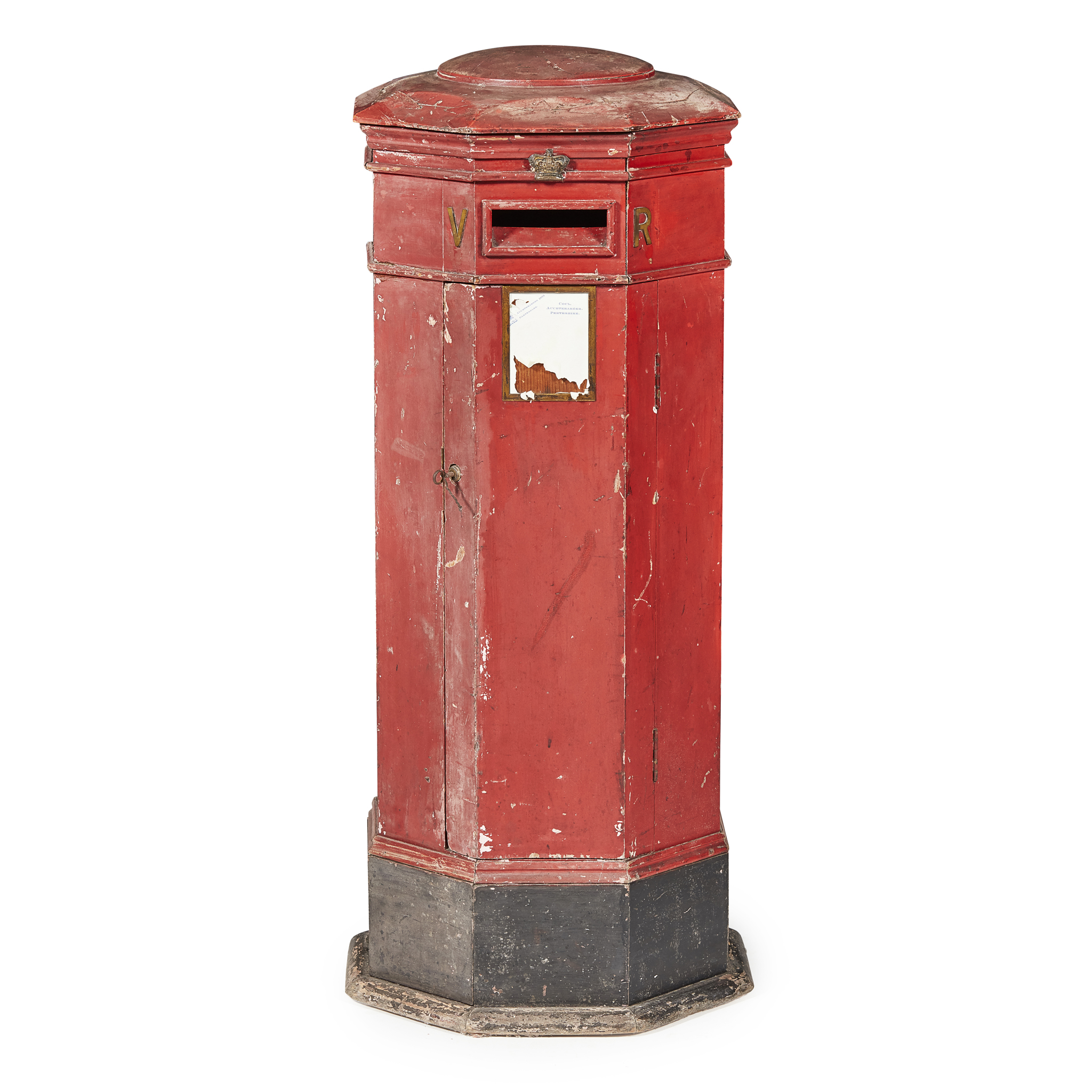 VICTORIAN PAINTED PINE POST BOX
