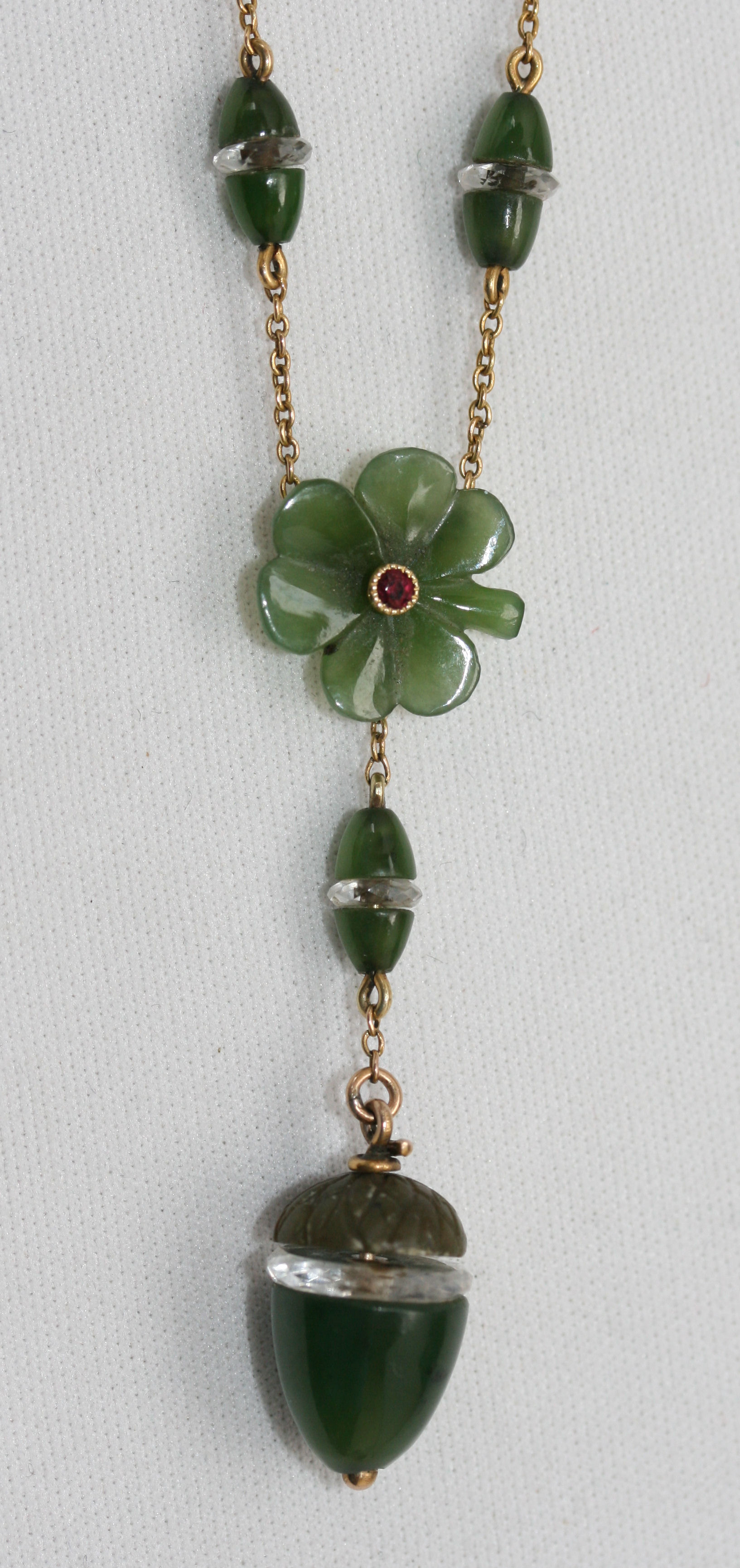An Edwardian multi-gem set necklace