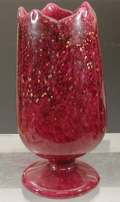 A Vasart glass lamp