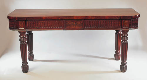 A George IV mahogany side table
