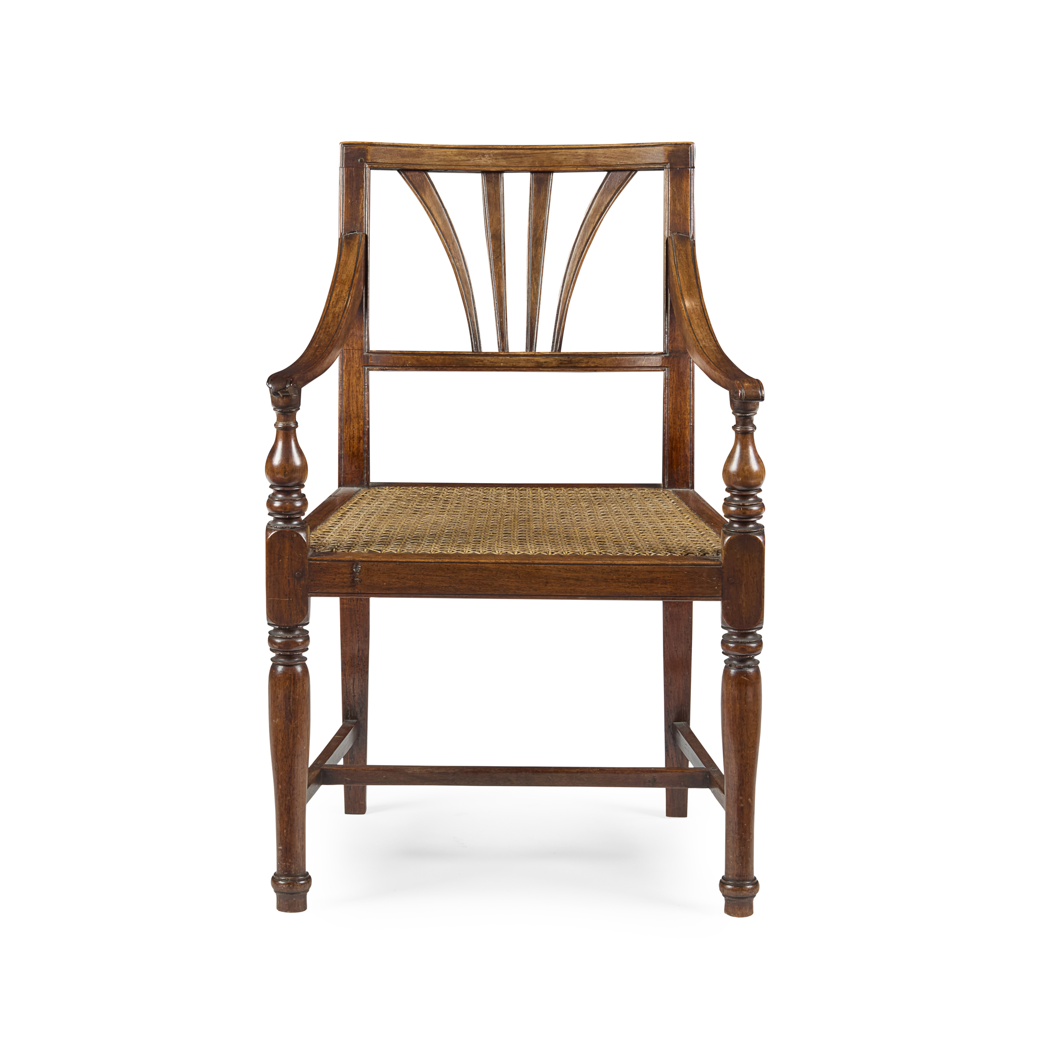 SCOTTISH PROVINCIAL FRUITWOOD ARMCHAIR