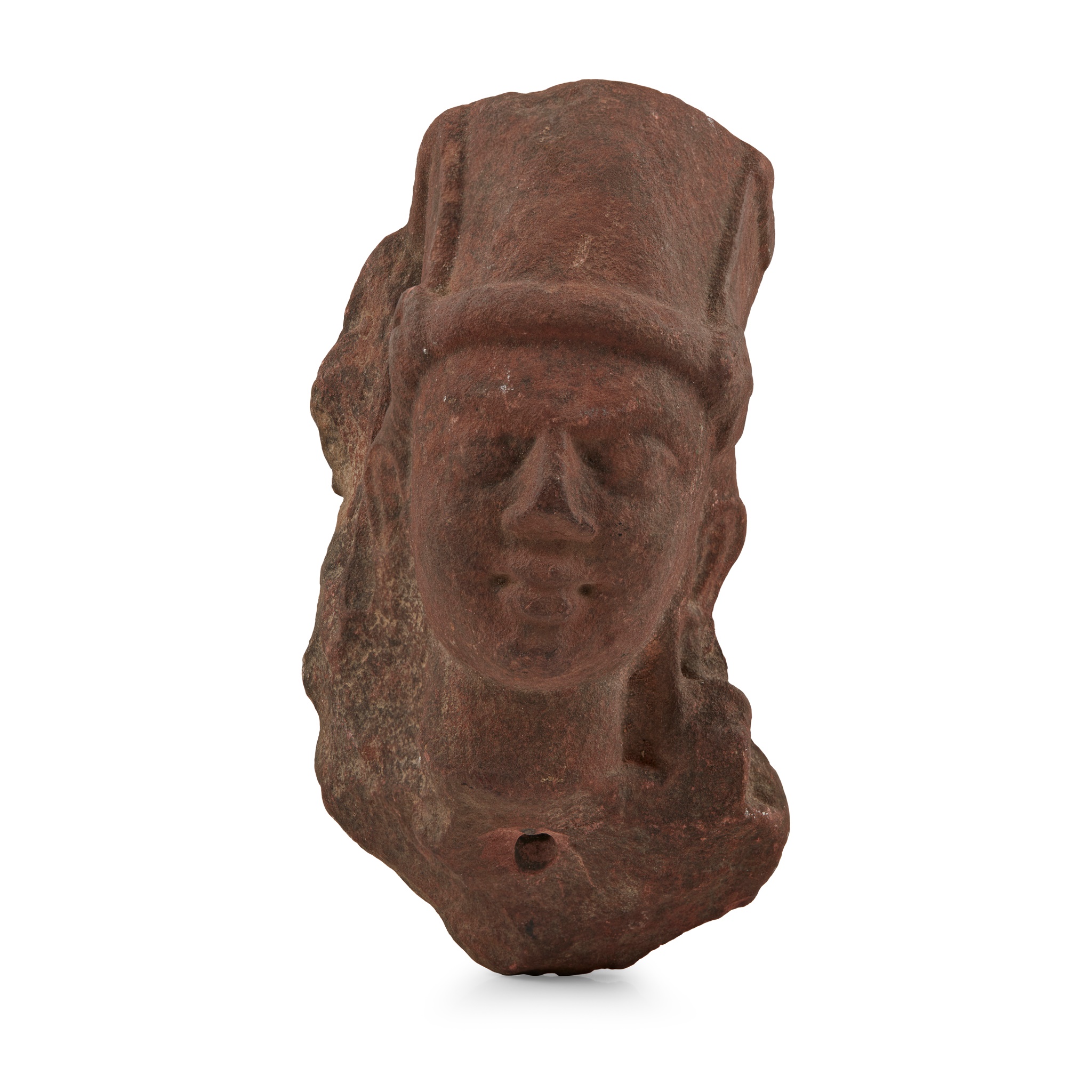 RED SANDSTONE HEAD OF VISHNU