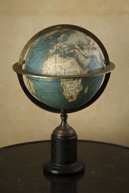 A 19th century French terrestrial globe