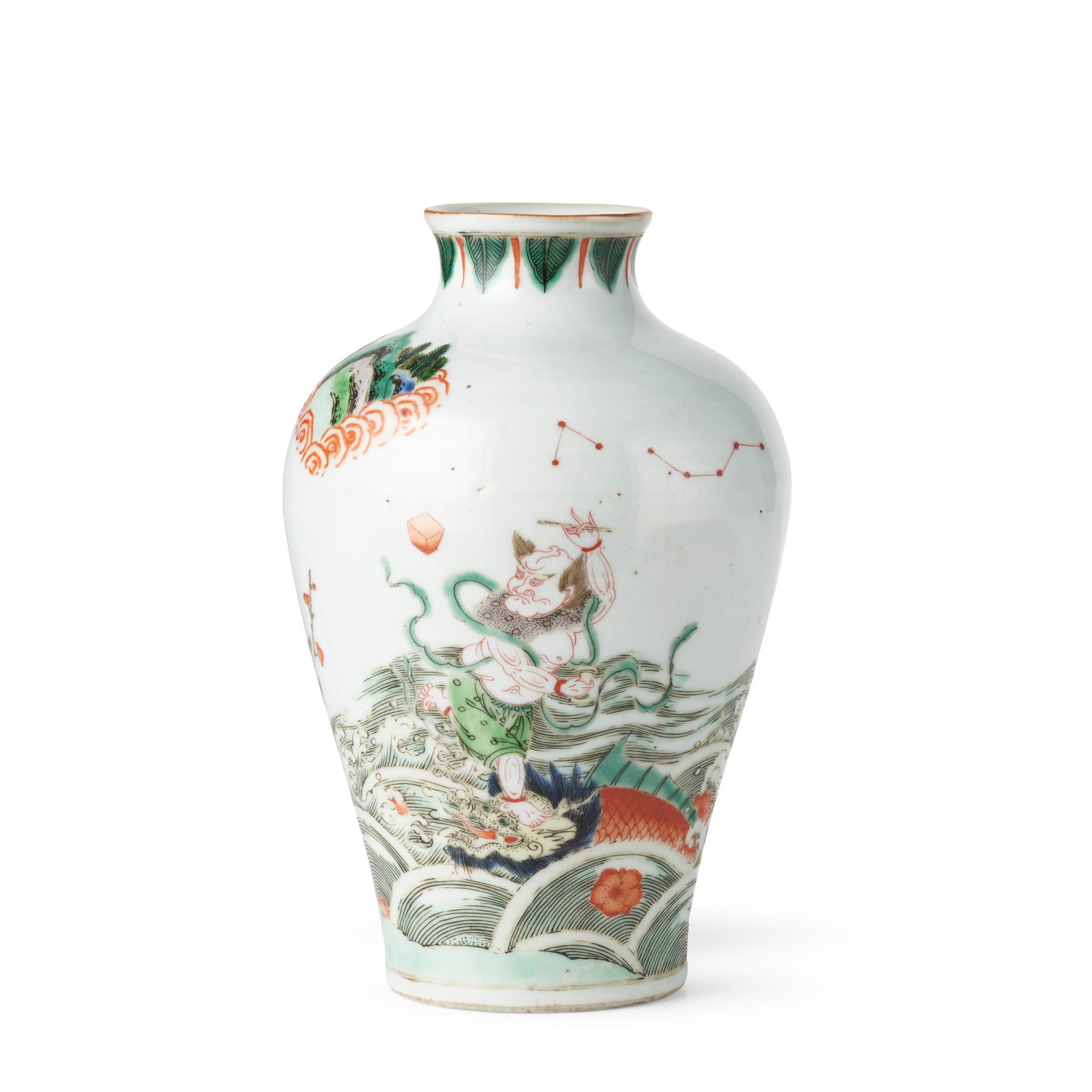 WUCAI 'KUI XING' VASE