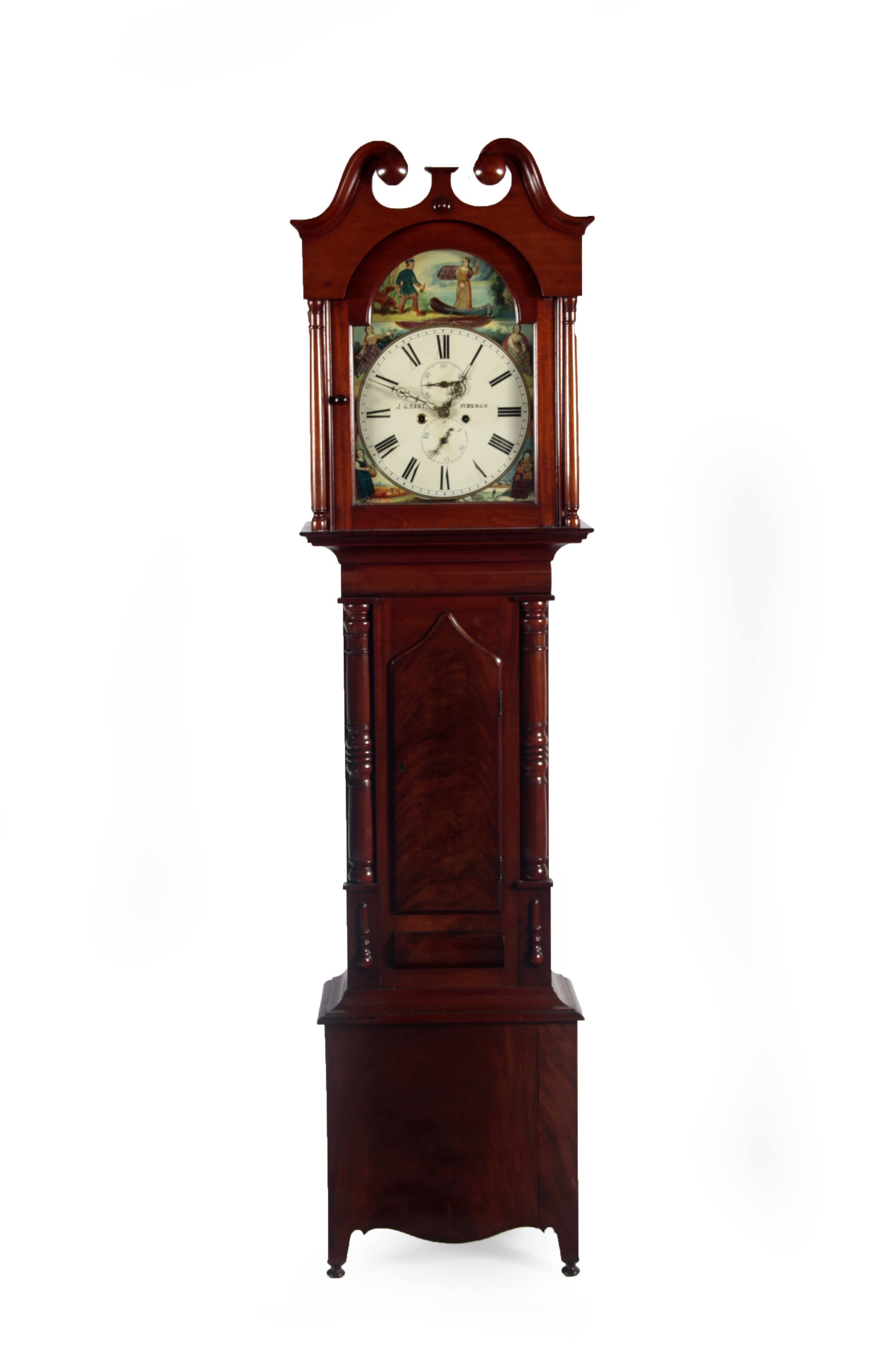 EARLY VICTORIAN MAHOGANY EIGHT DAY LONG CASE CLOCK