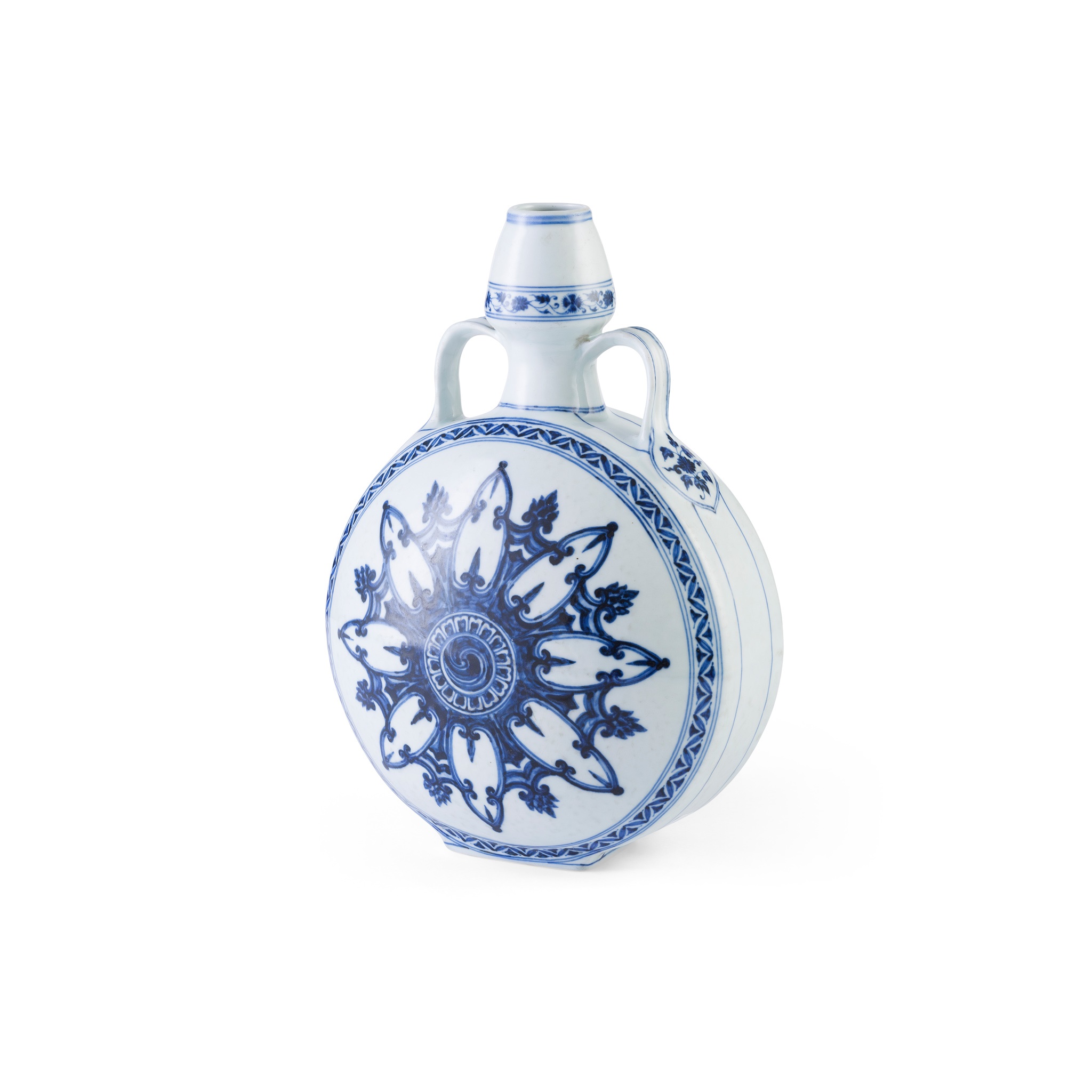 BLUE AND WHITE PILGRIM MOON FLASK