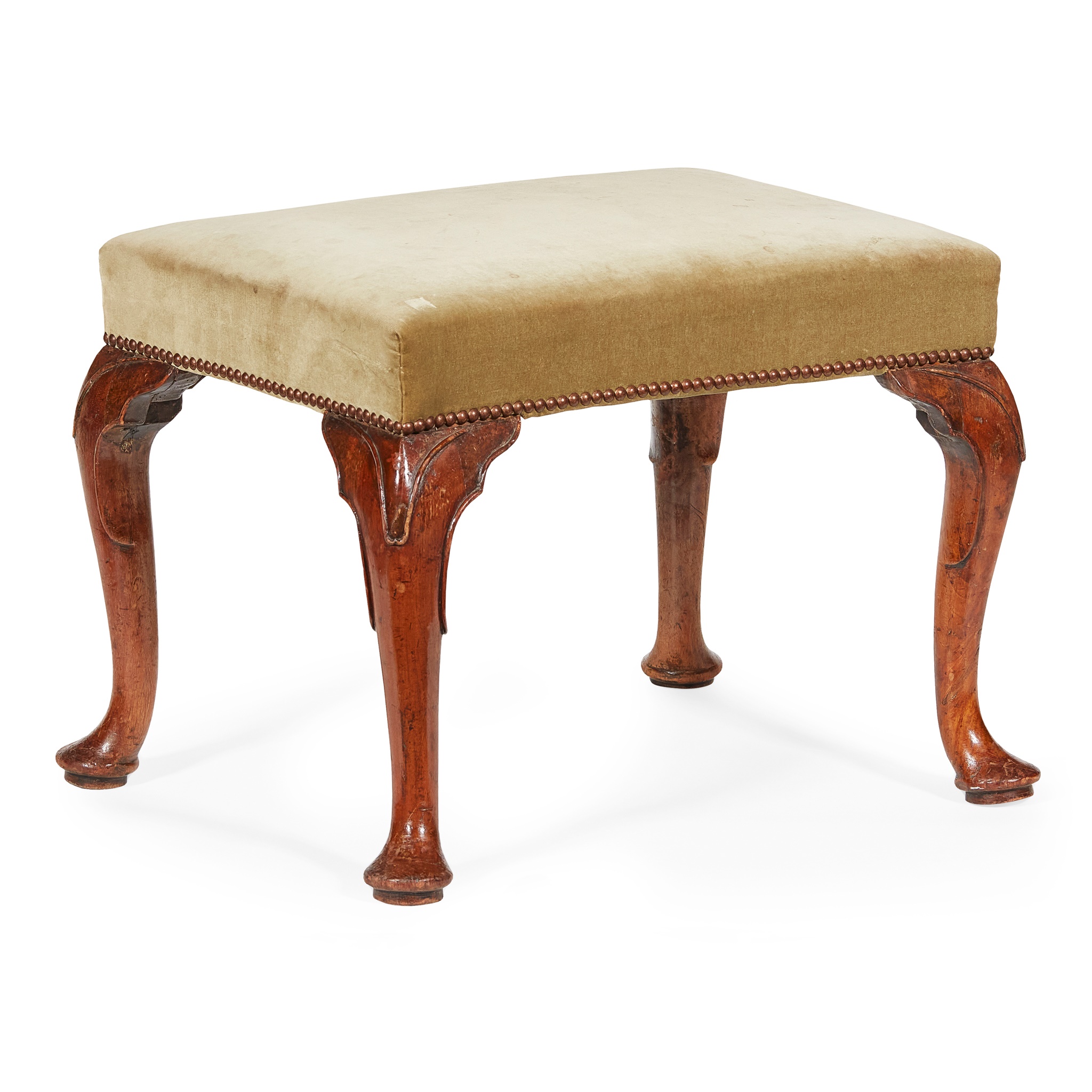 GEORGE II WALNUT FOOTSTOOL