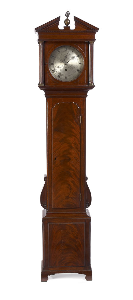 A rare and unusually small George III period miniature longcase regulator clock By Sam Brown, Edinburgh